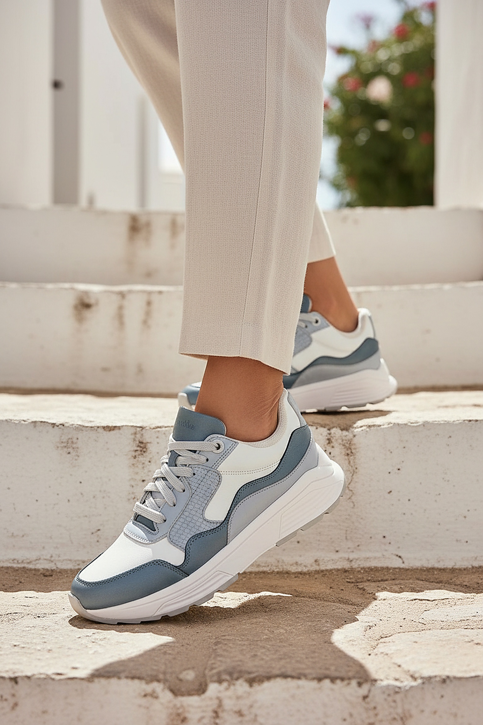 Xsensible Golden Gate Stretchwalker Sneakers Dames Blauw, sneaker voor dames – foto 3