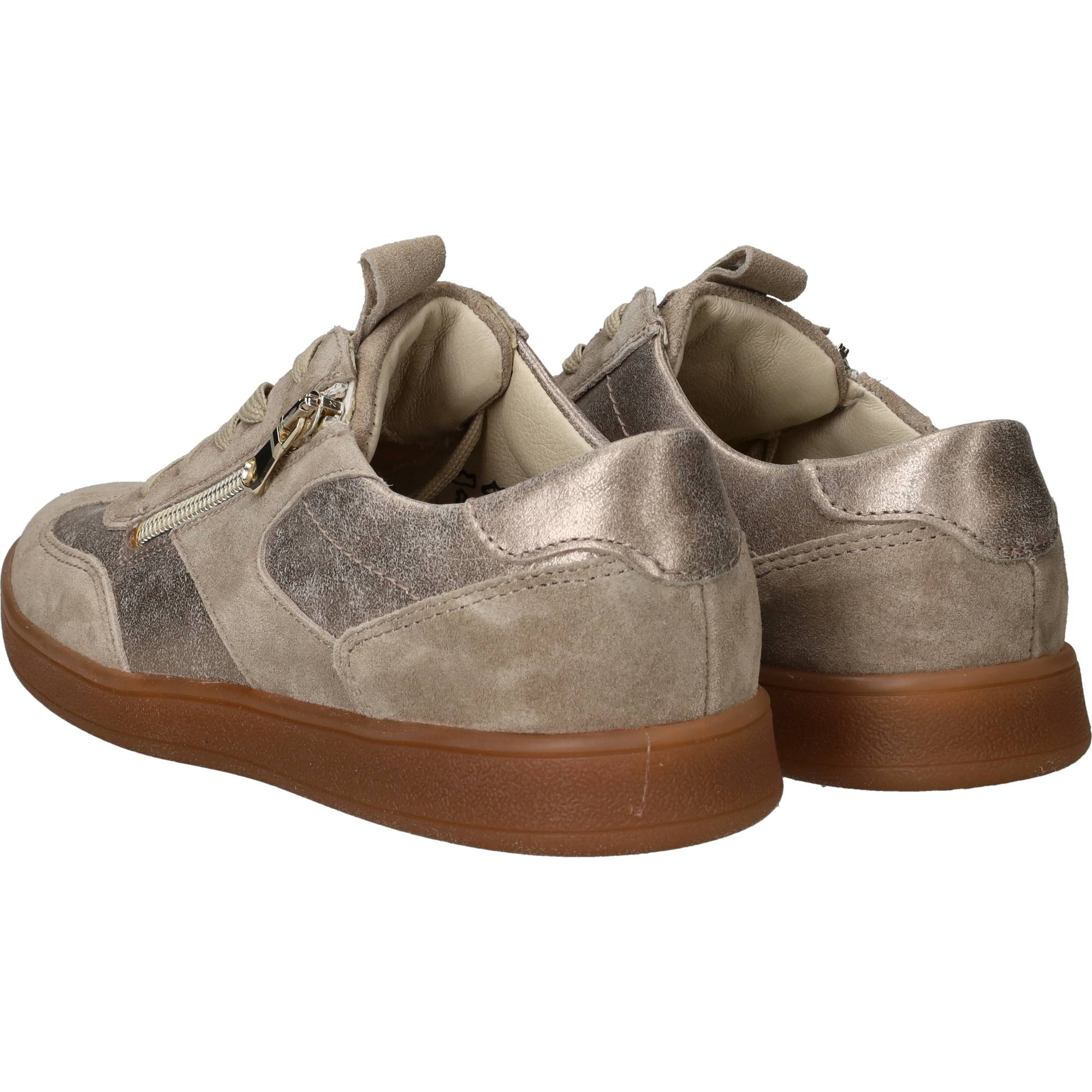 Waldlaufer Daisy Sneakers Dames Taupe, sneaker voor dames – foto 3