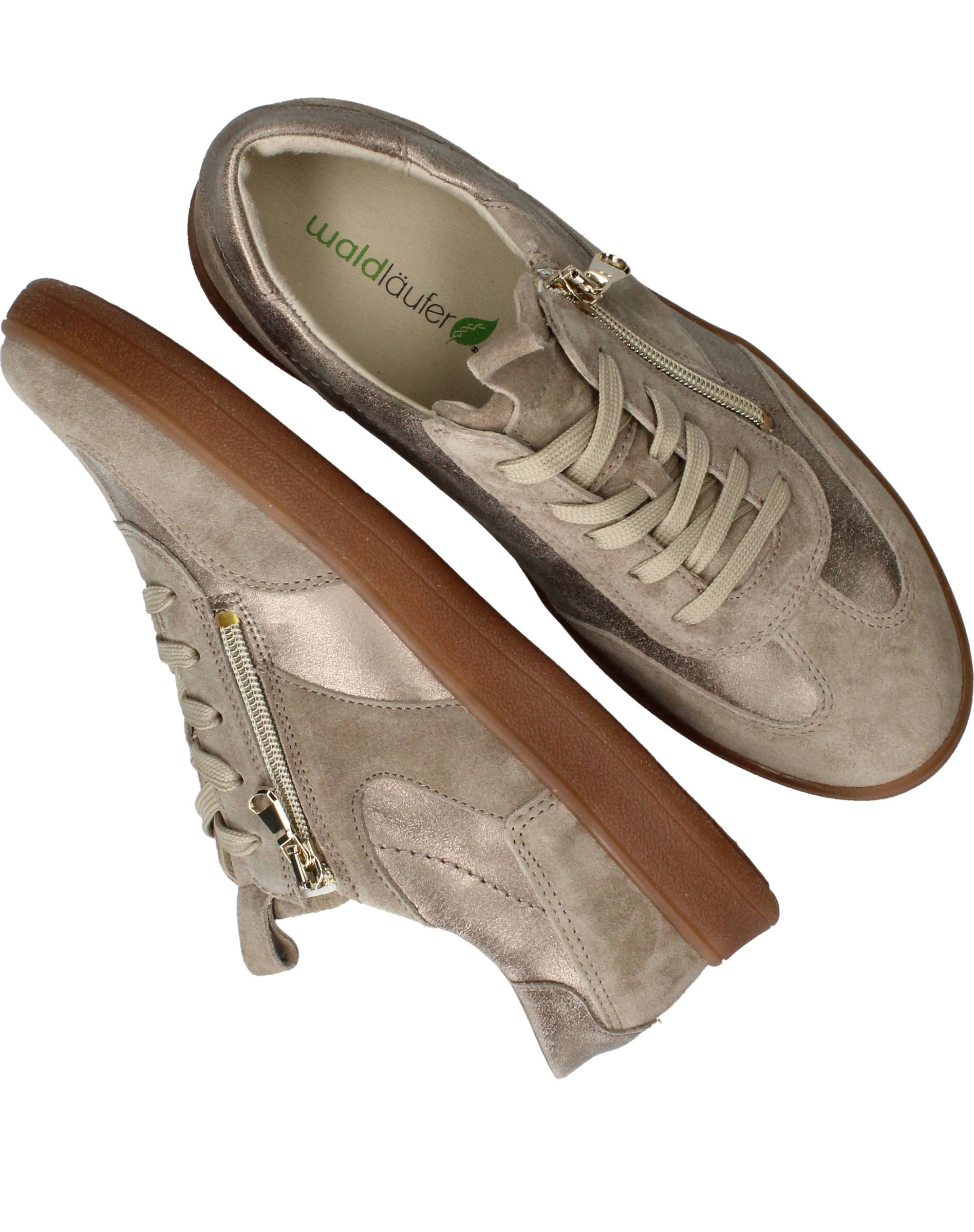 Waldlaufer Daisy Sneakers Dames Taupe, sneaker voor dames – foto 4
