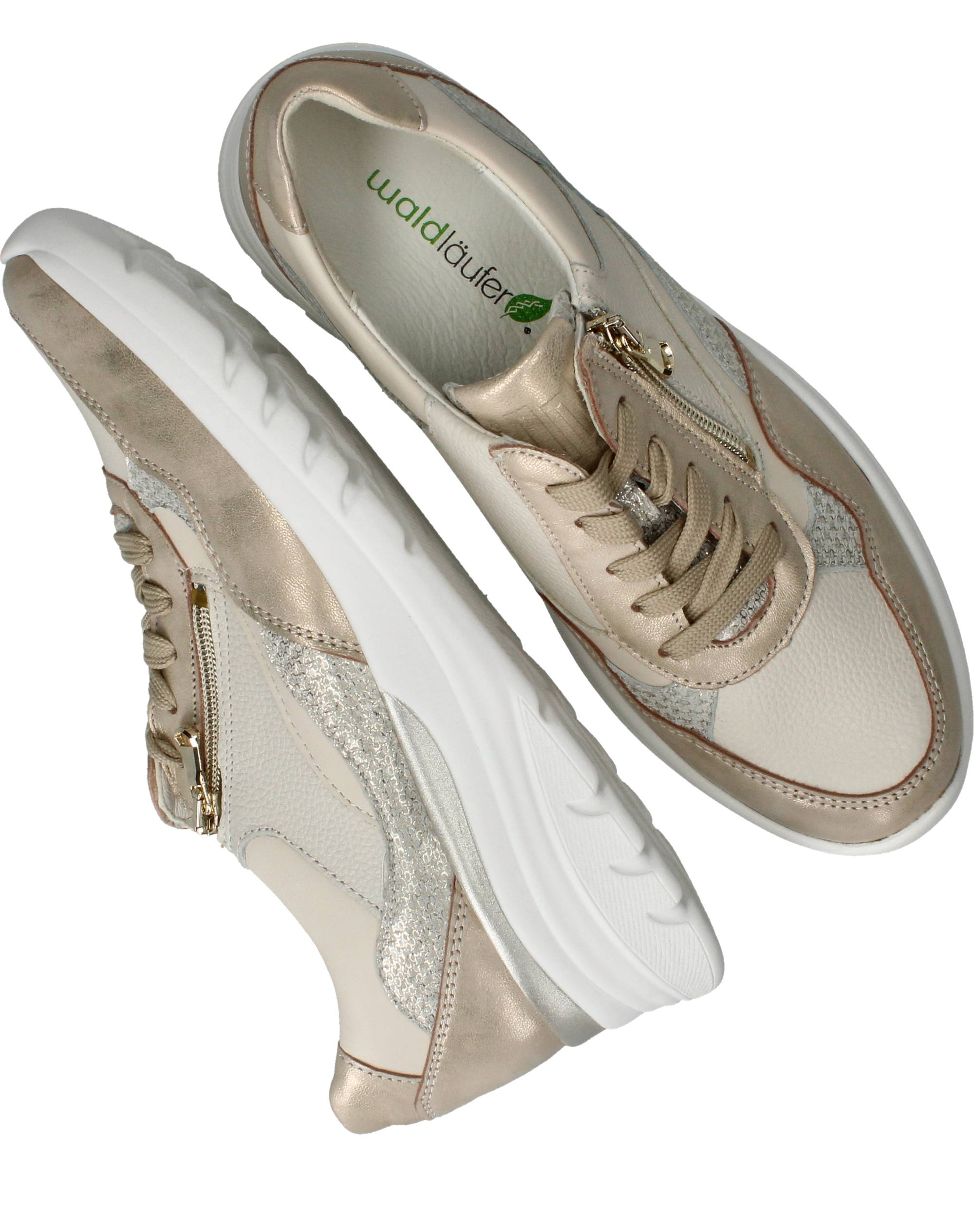 Waldlaufer Carla Sneakers Dames Goud, sneaker voor dames – foto 4