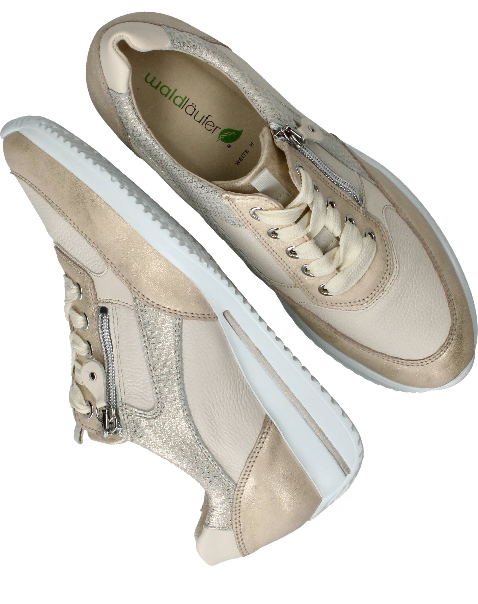 Waldlaufer Himona Sneakers Dames Goud, sneaker voor dames – foto 4