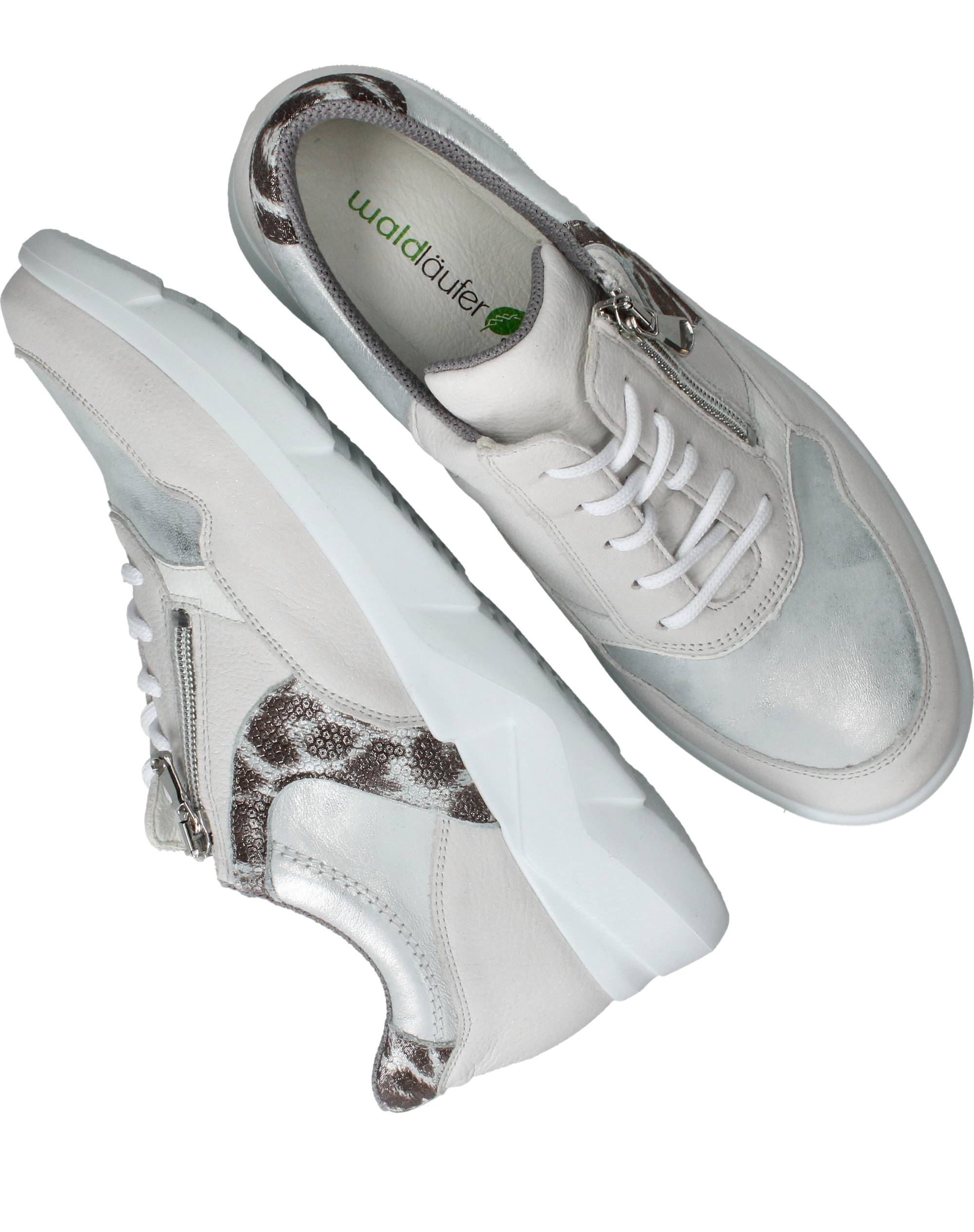 Waldlaufer Funky Sneakers Dames Wit, sneaker voor dames – foto 4