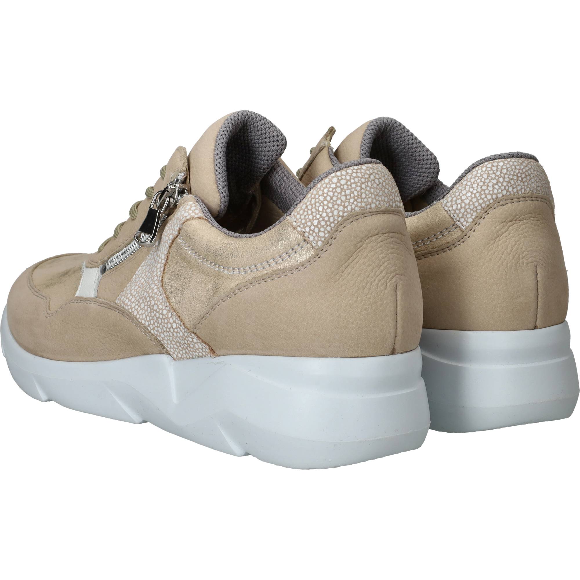 Waldlaufer Funky Sneakers Dames Beige, sneaker voor dames – foto 3