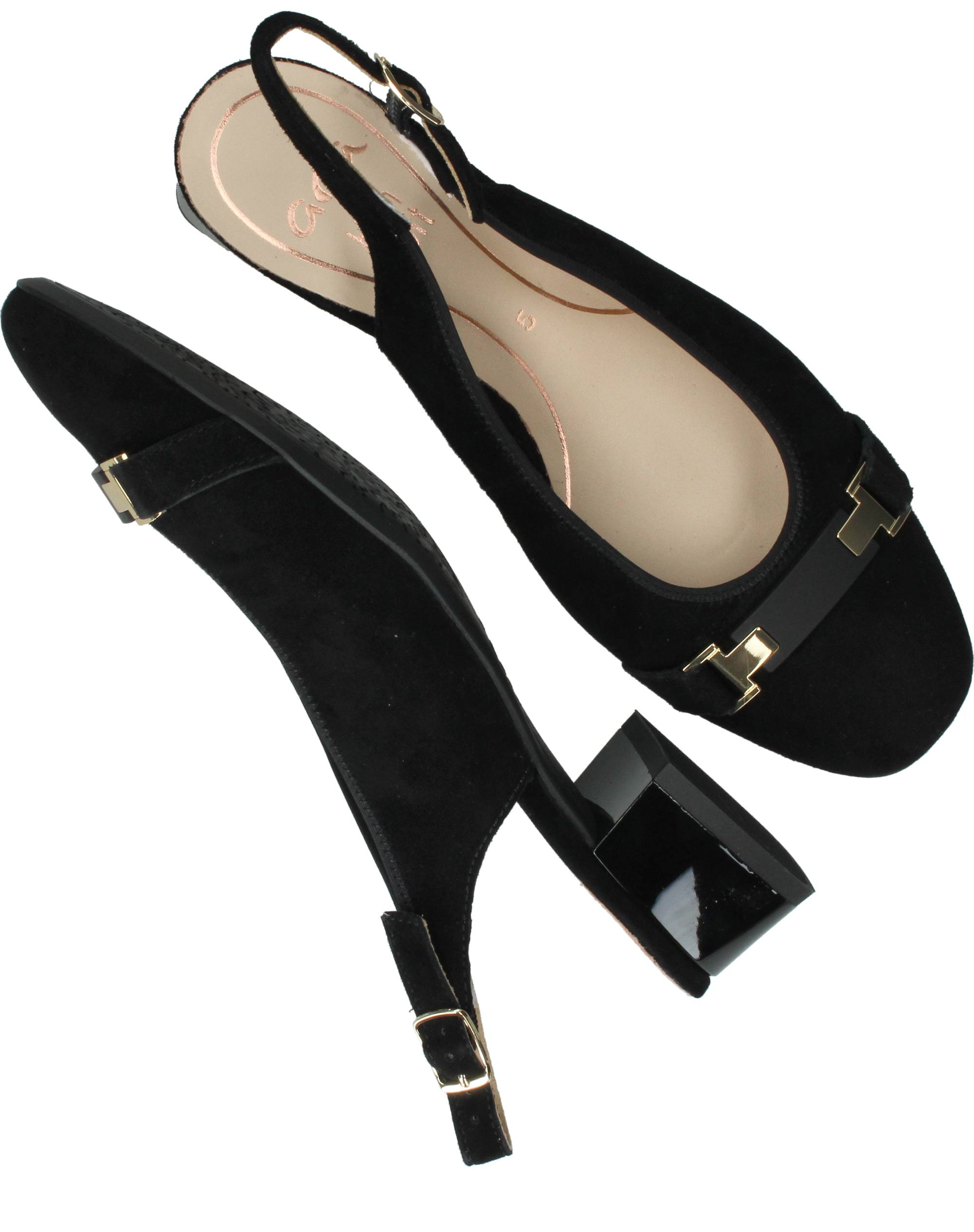 Ara Graz 2.0 Slingbacks Dames Zwart, slingback voor dames – foto 4