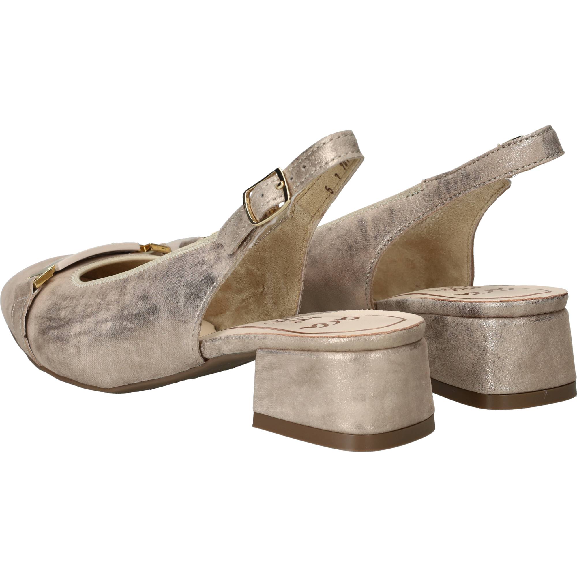 Ara Graz 2.0 Slingbacks Dames Goud, slingback voor dames – foto 3