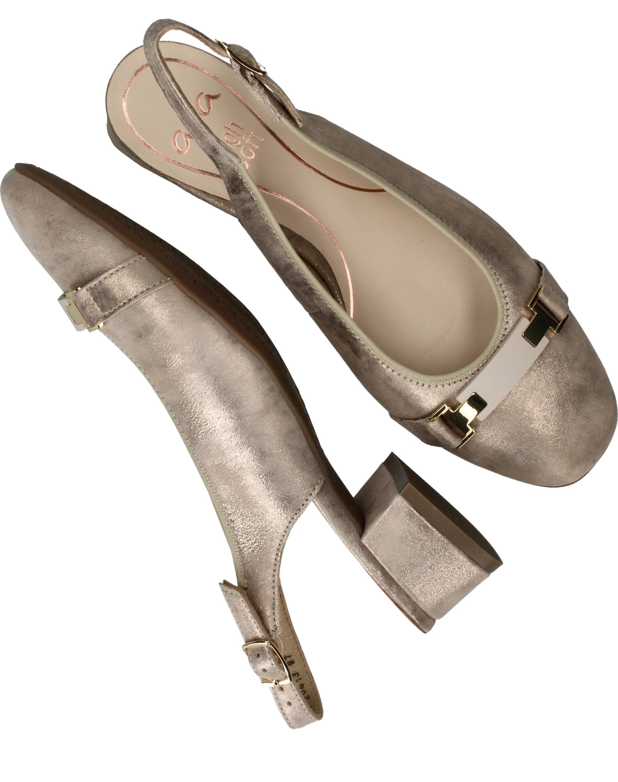 Ara Graz 2.0 Slingbacks Dames Goud, slingback voor dames – foto 4