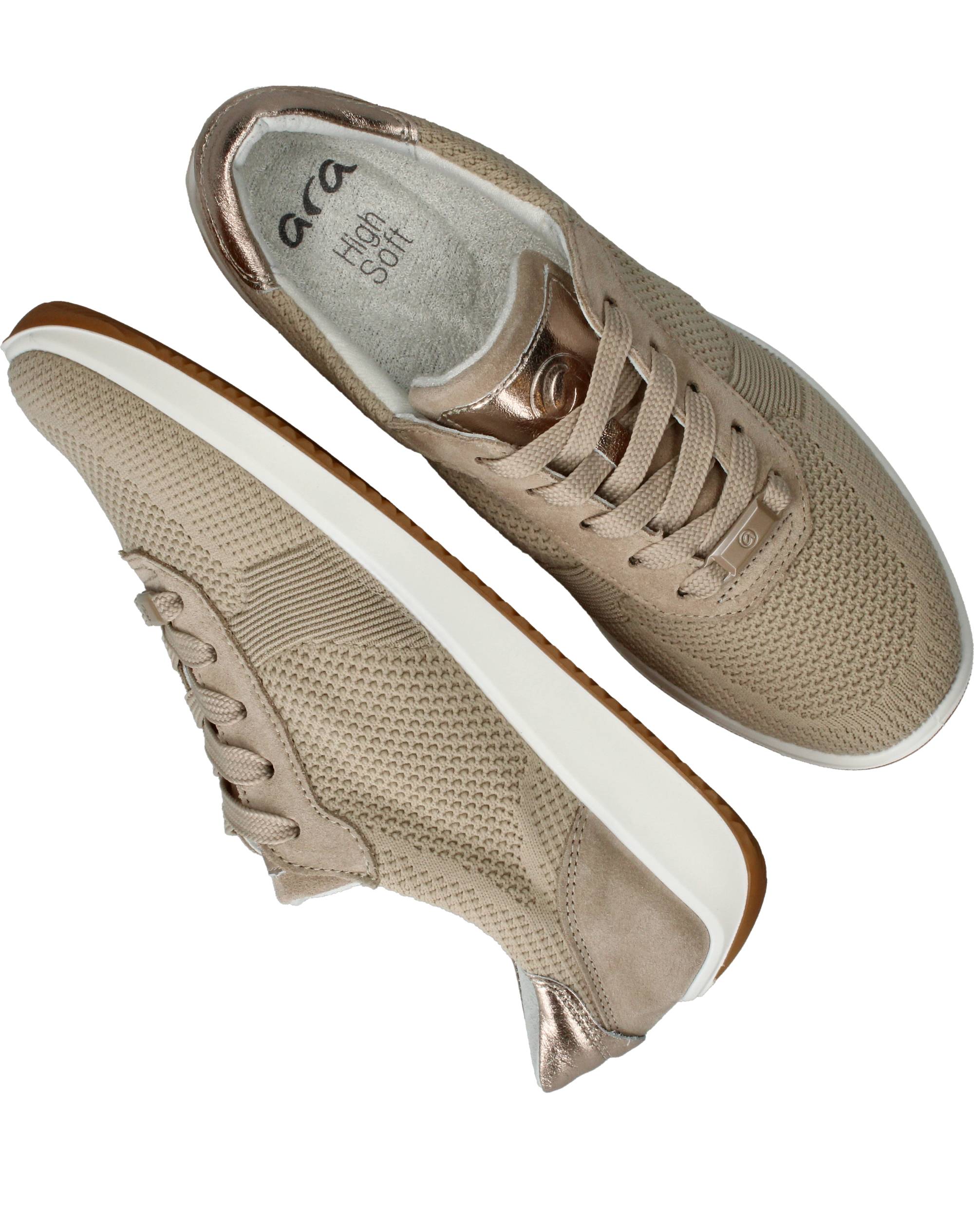 Ara Lissabon 4.0 Sneakers Dames Beige, sneaker voor dames – foto 4