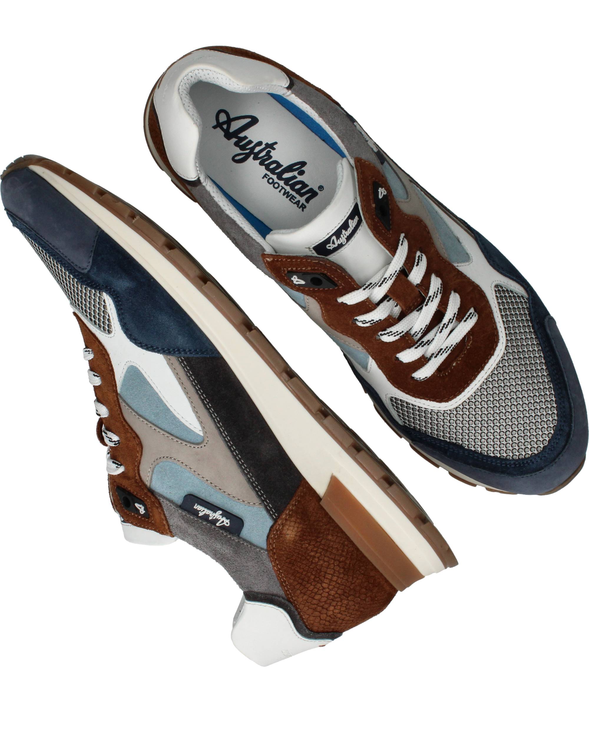 Australian Tiago Sneakers Heren Blauw, sneaker voor heren – foto 4