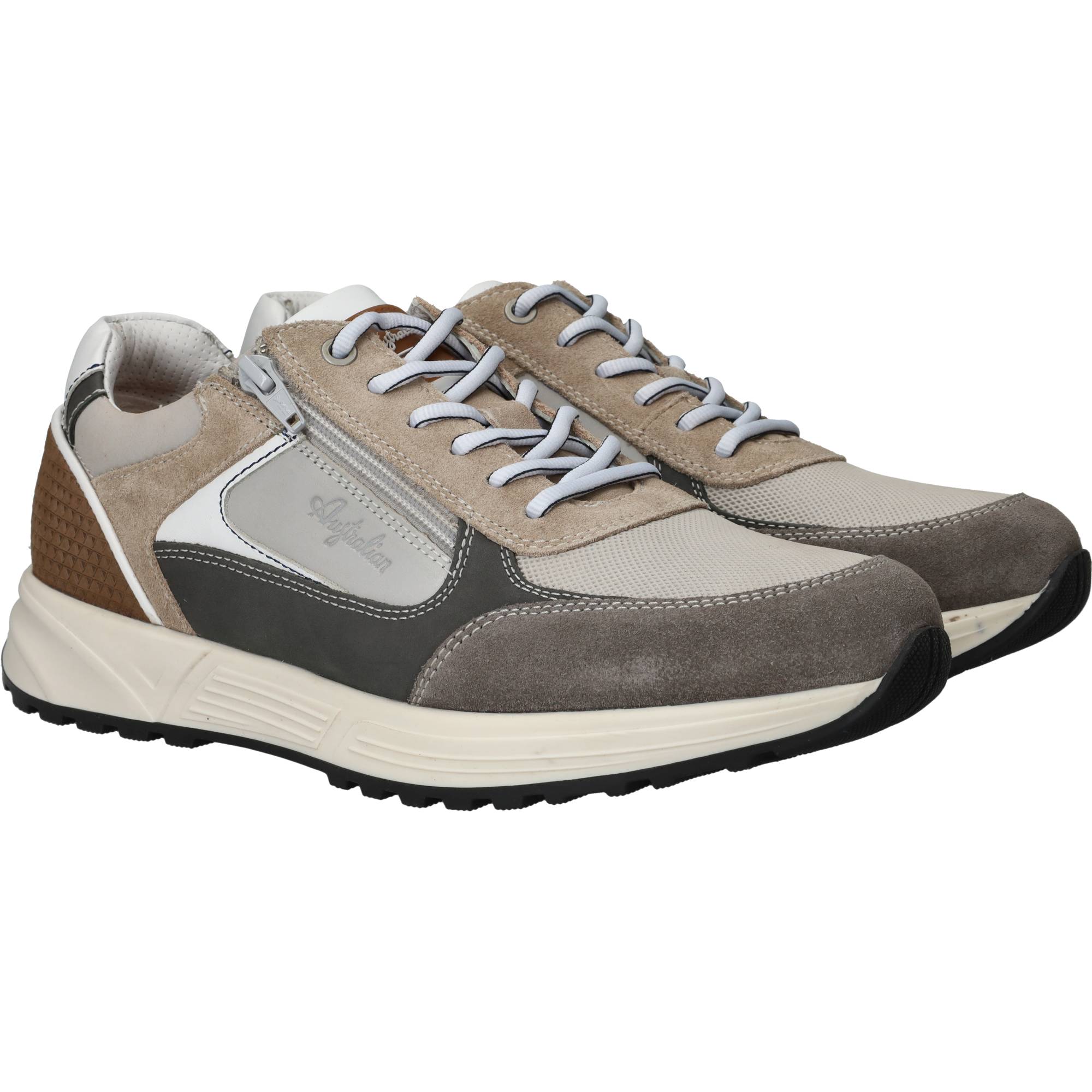 Australian Hawker Sneakers Heren Taupe, sneaker voor heren – foto 2