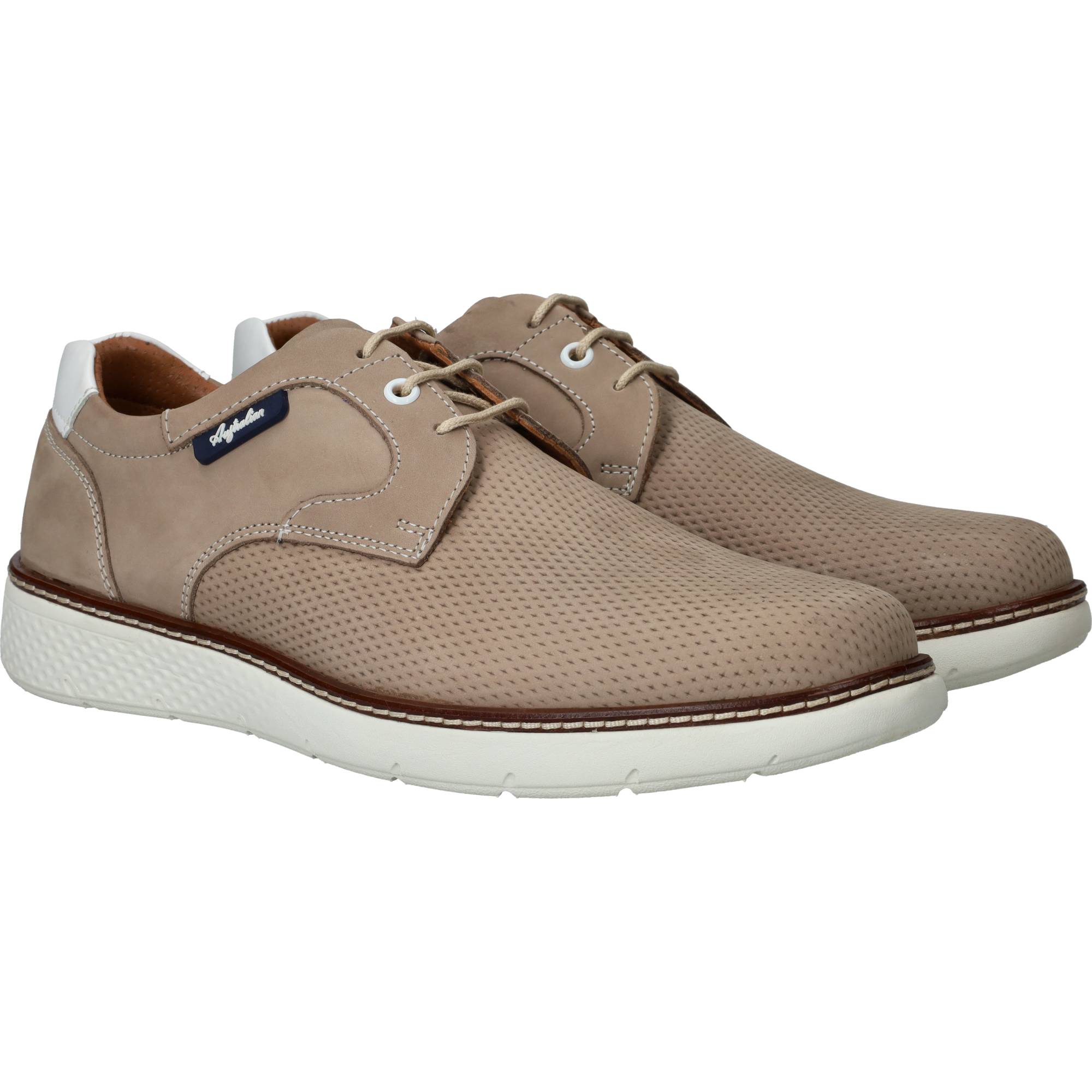 Australian Porto Veterschoenen Heren Taupe, veterschoen voor heren – foto 2