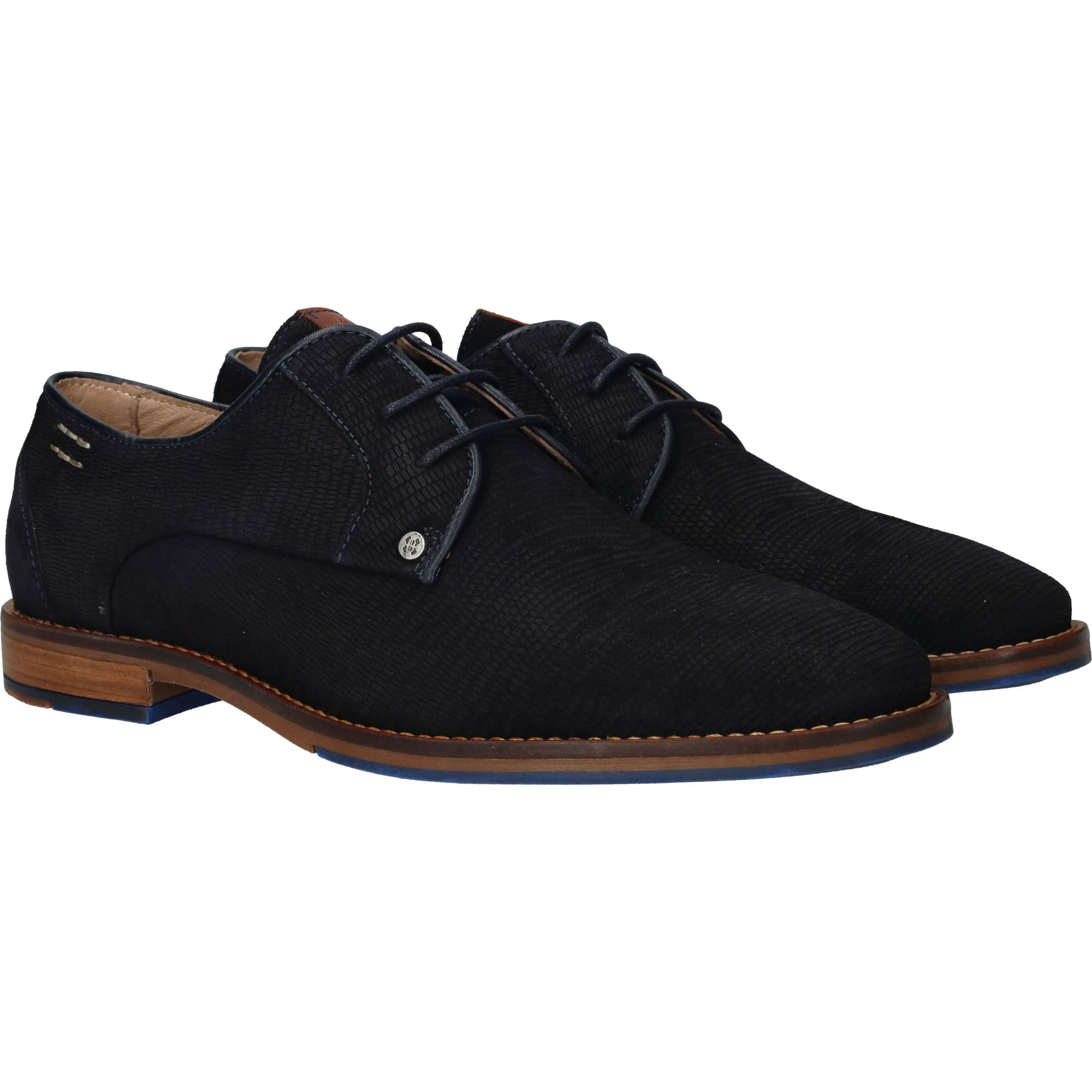 Berkelmans Posadas Veterschoenen Heren Blauw, veterschoen voor heren – foto 2