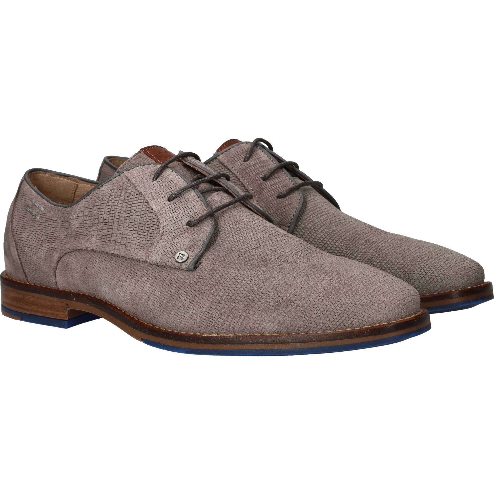 Berkelmans Posadas Veterschoenen Heren Grijs, veterschoen voor heren – foto 2