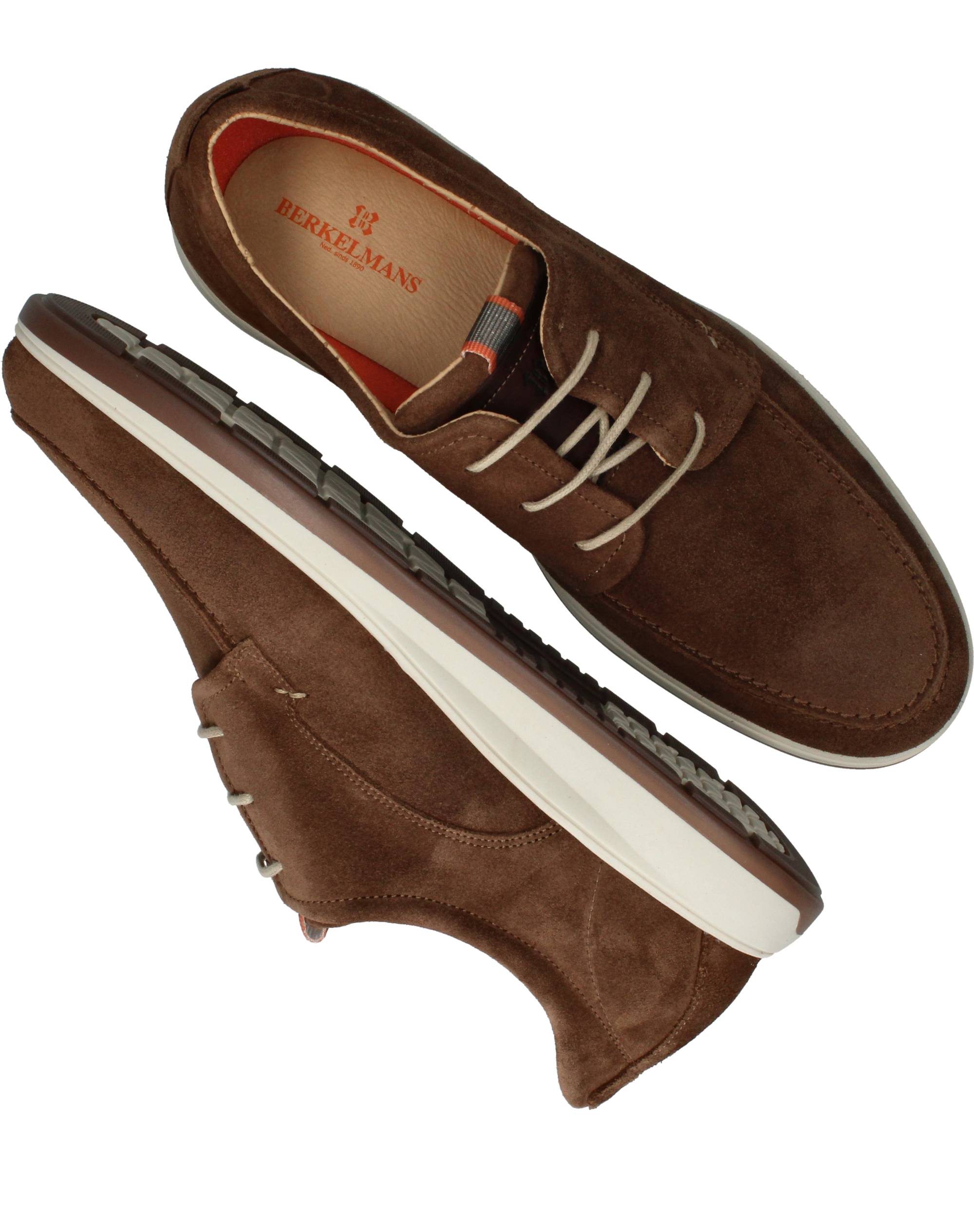 Berkelmans Lydden Veterschoenen Heren Cognac, veterschoen voor heren – foto 4