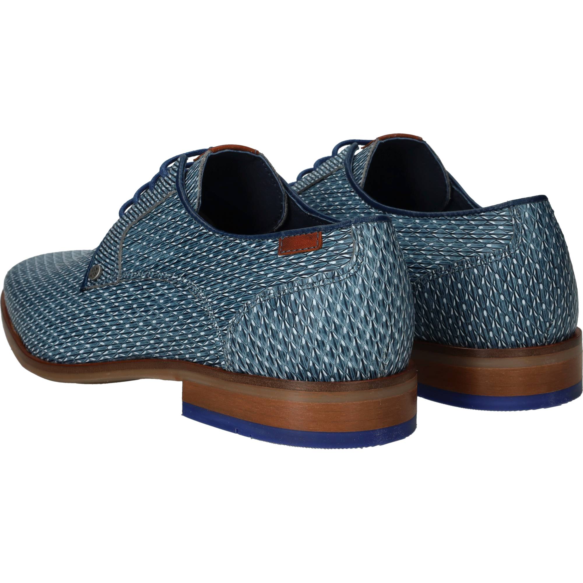 Berkelmans Oulton Veterschoenen Heren Blauw, veterschoen voor heren – foto 3