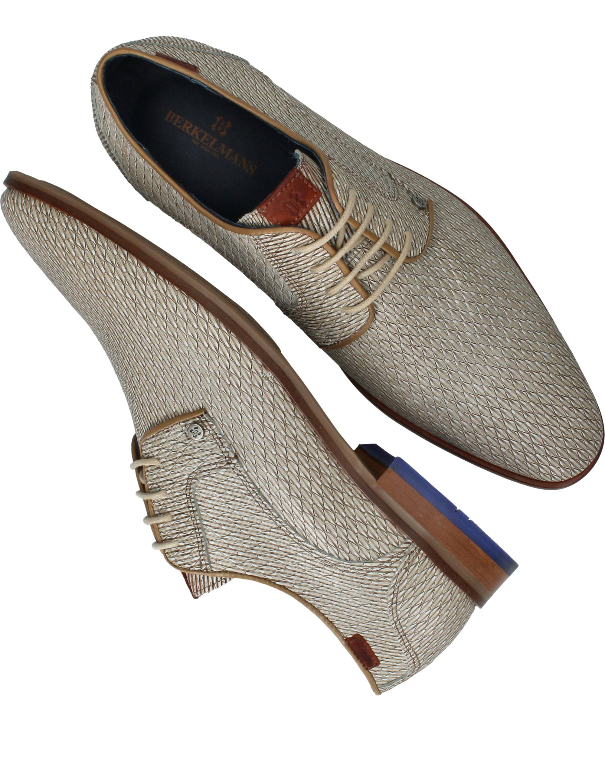 Berkelmans Oulton Veterschoenen Heren Beige, veterschoen voor heren – foto 4