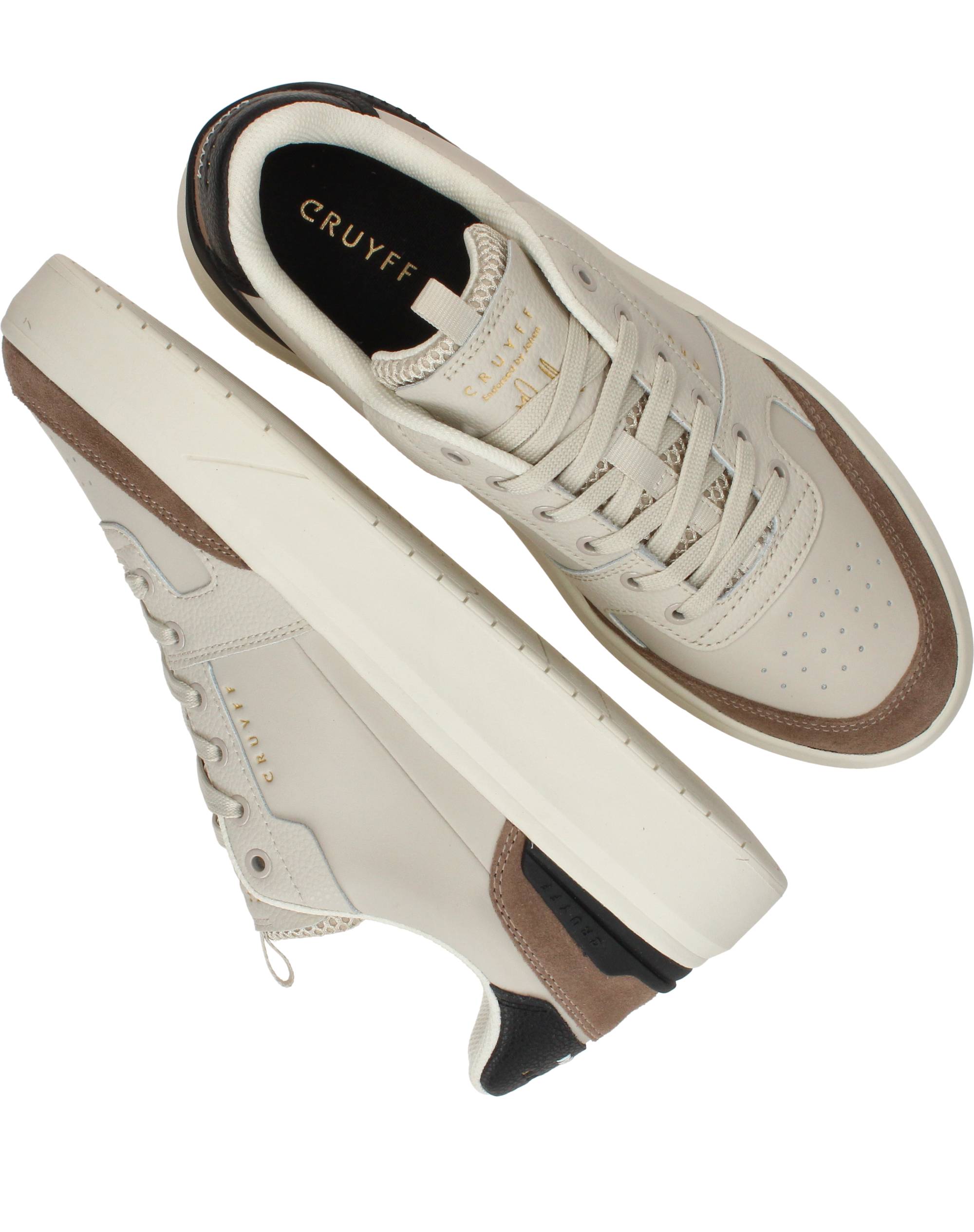 Cruyff Endorsed Tennis Sneakers Heren Beige, sneaker voor heren – foto 4