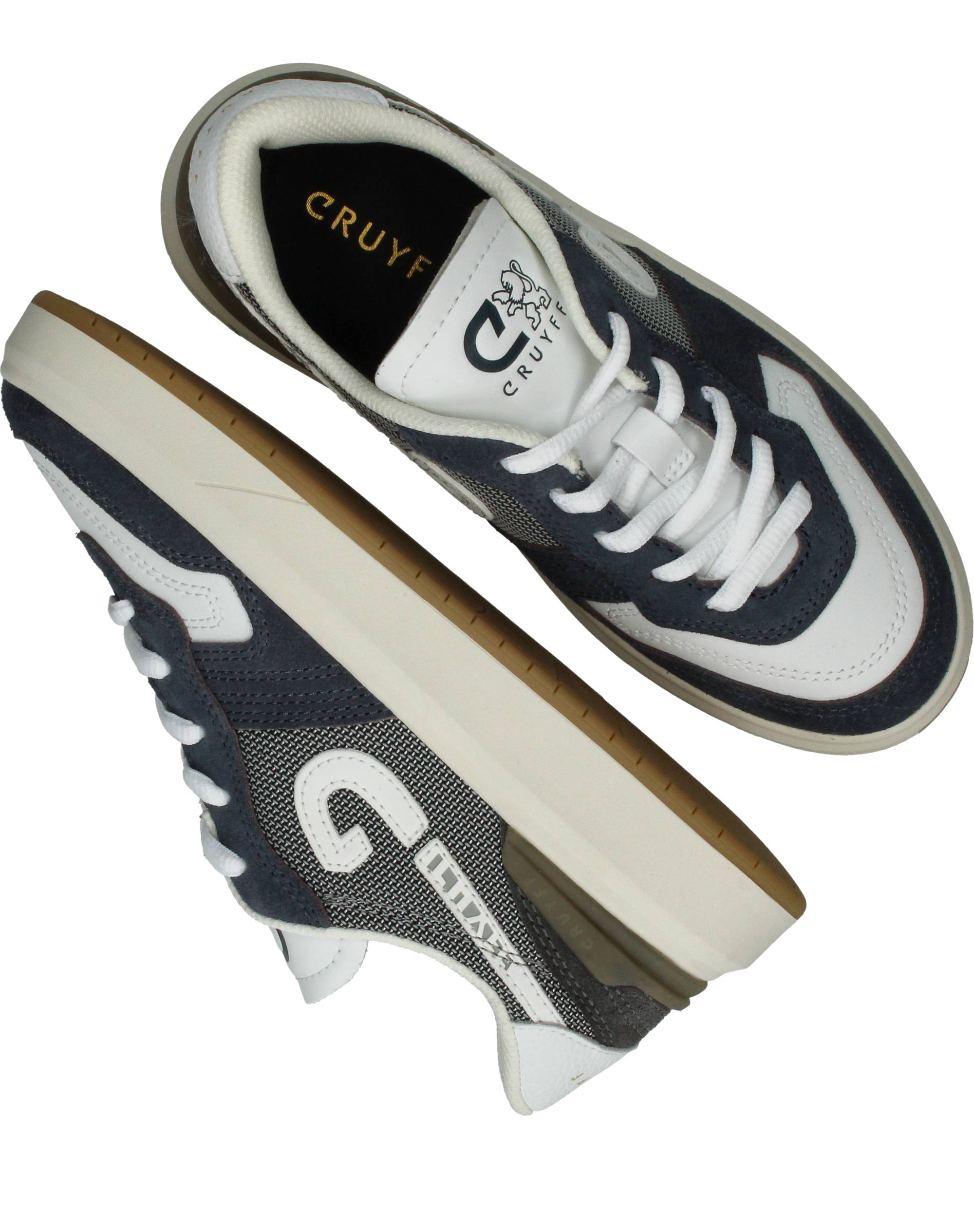 Cruyff Indoor Classic Sneakers Jongens Blauw – foto 3