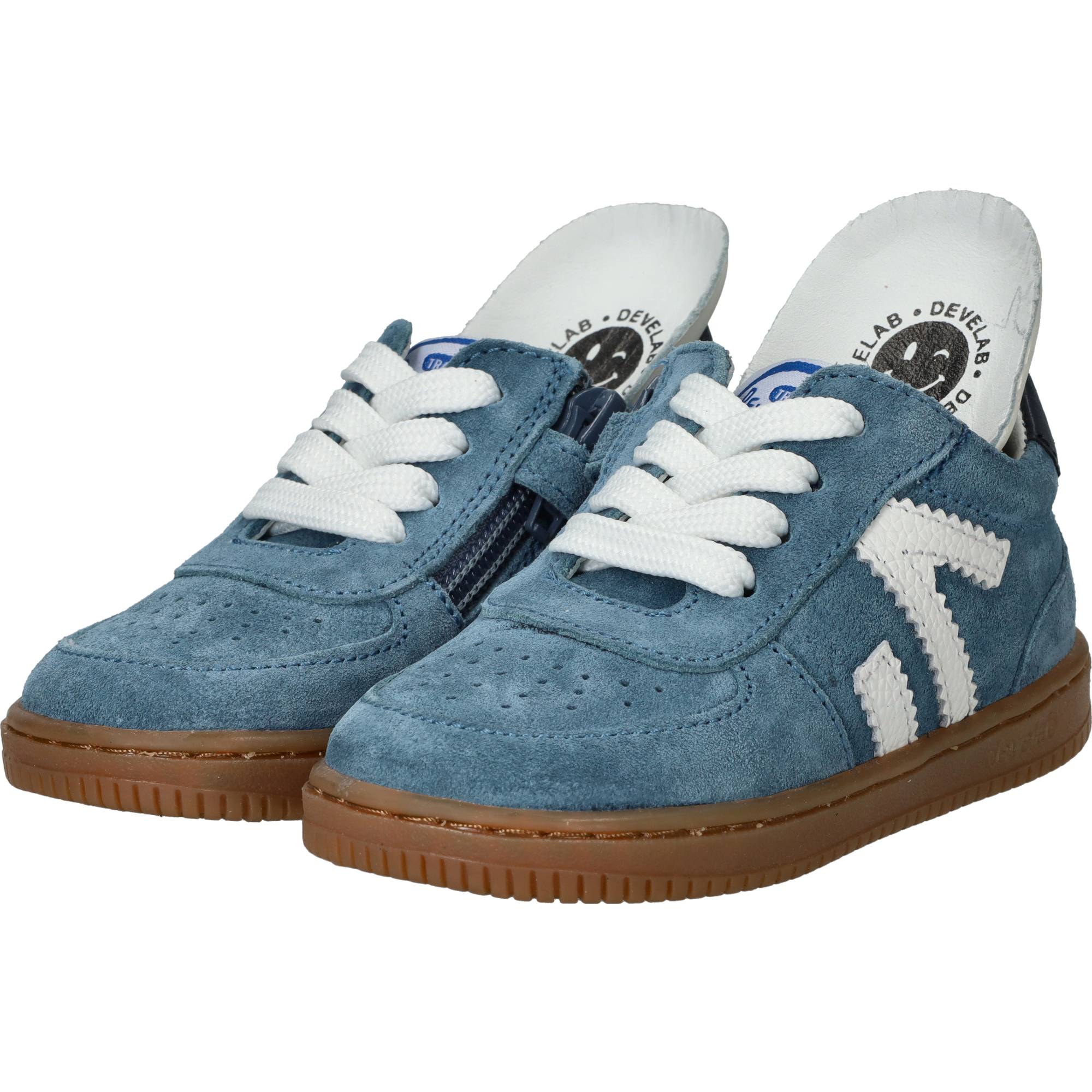 Develab FirstStep Babyschoentjes Jongens Blauw – foto 5 van 6