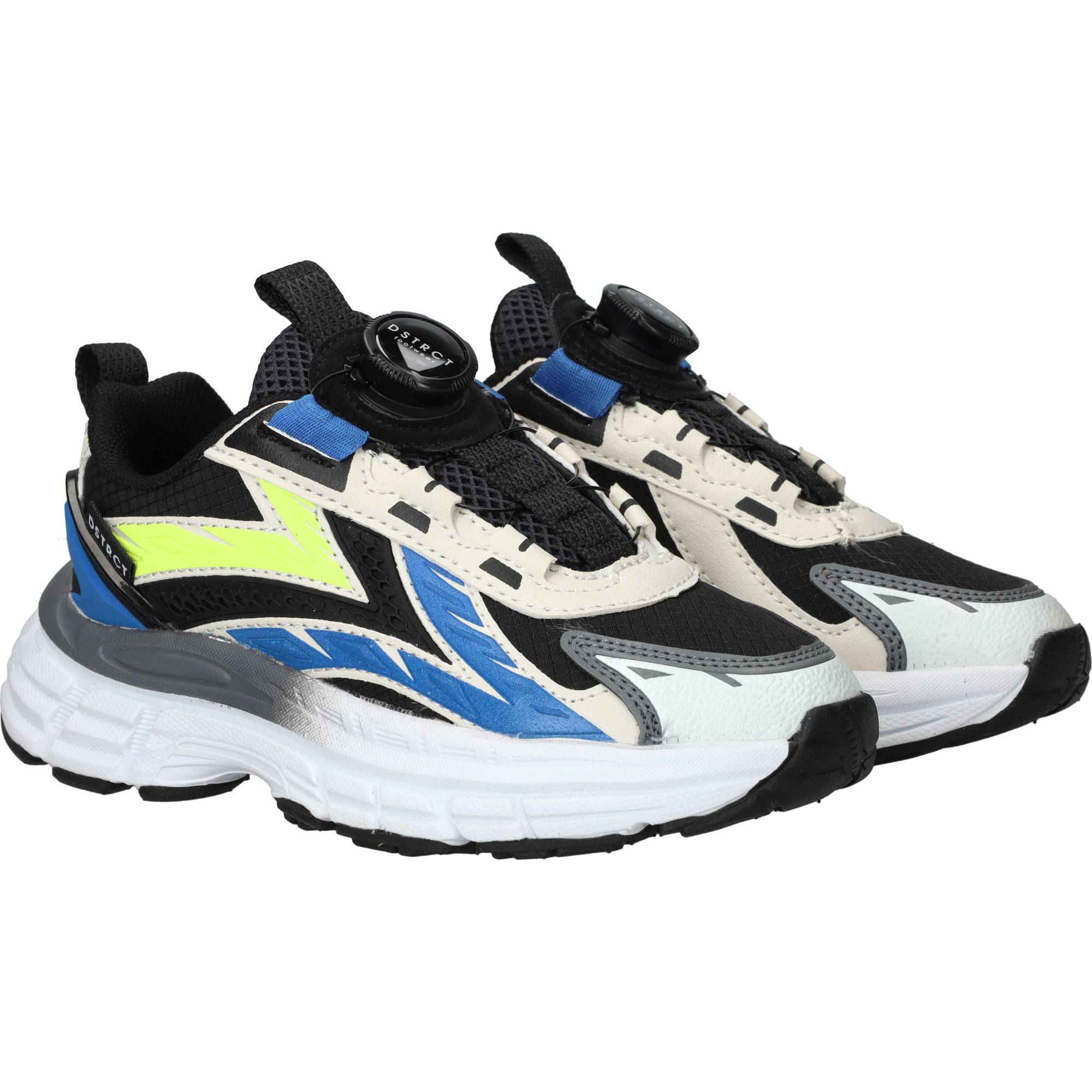 Dstrct Sneakers Jongens Zwart, sneaker voor jongens – foto 2