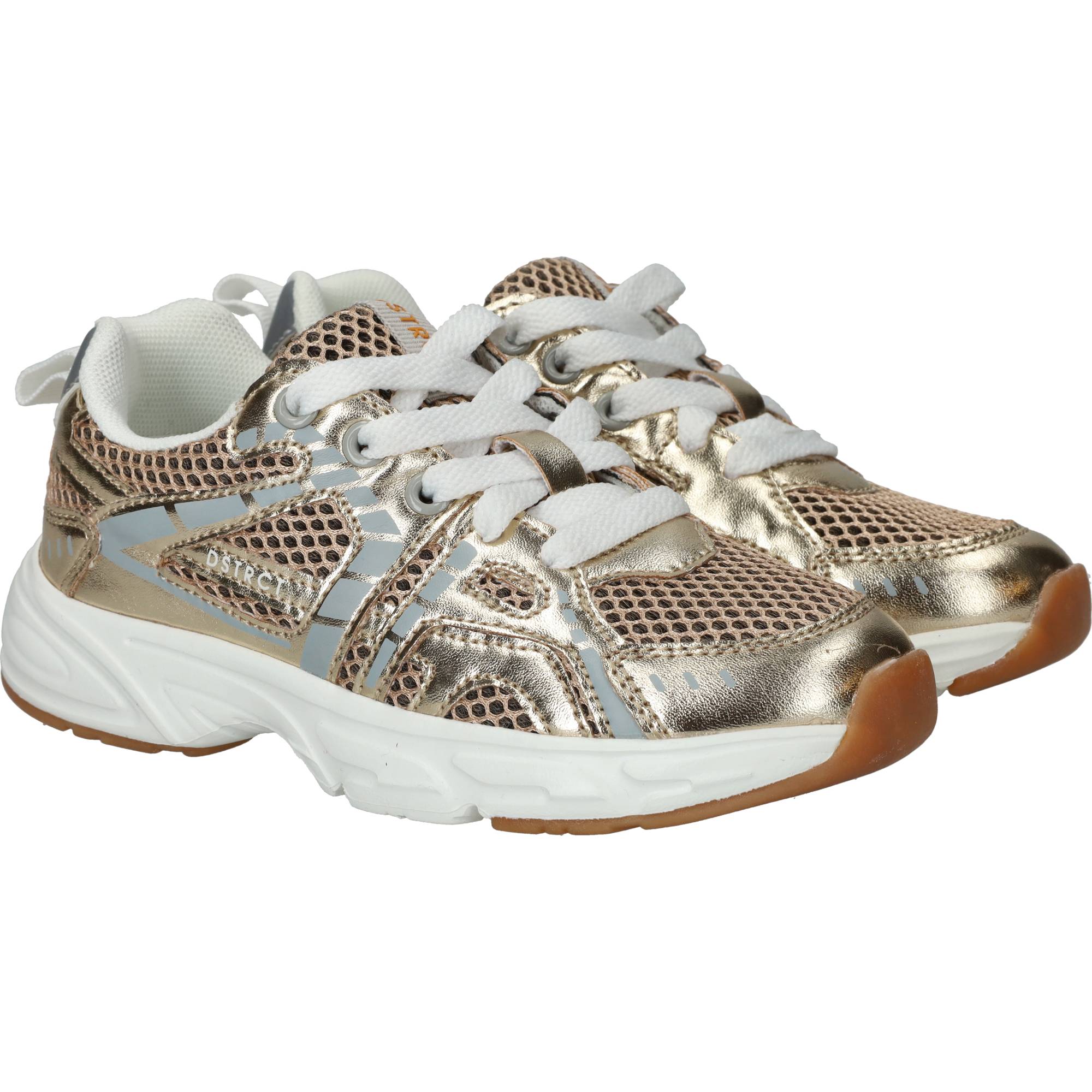 Dstrct Sneakers Meisjes Goud, sneaker voor meisjes – foto 2