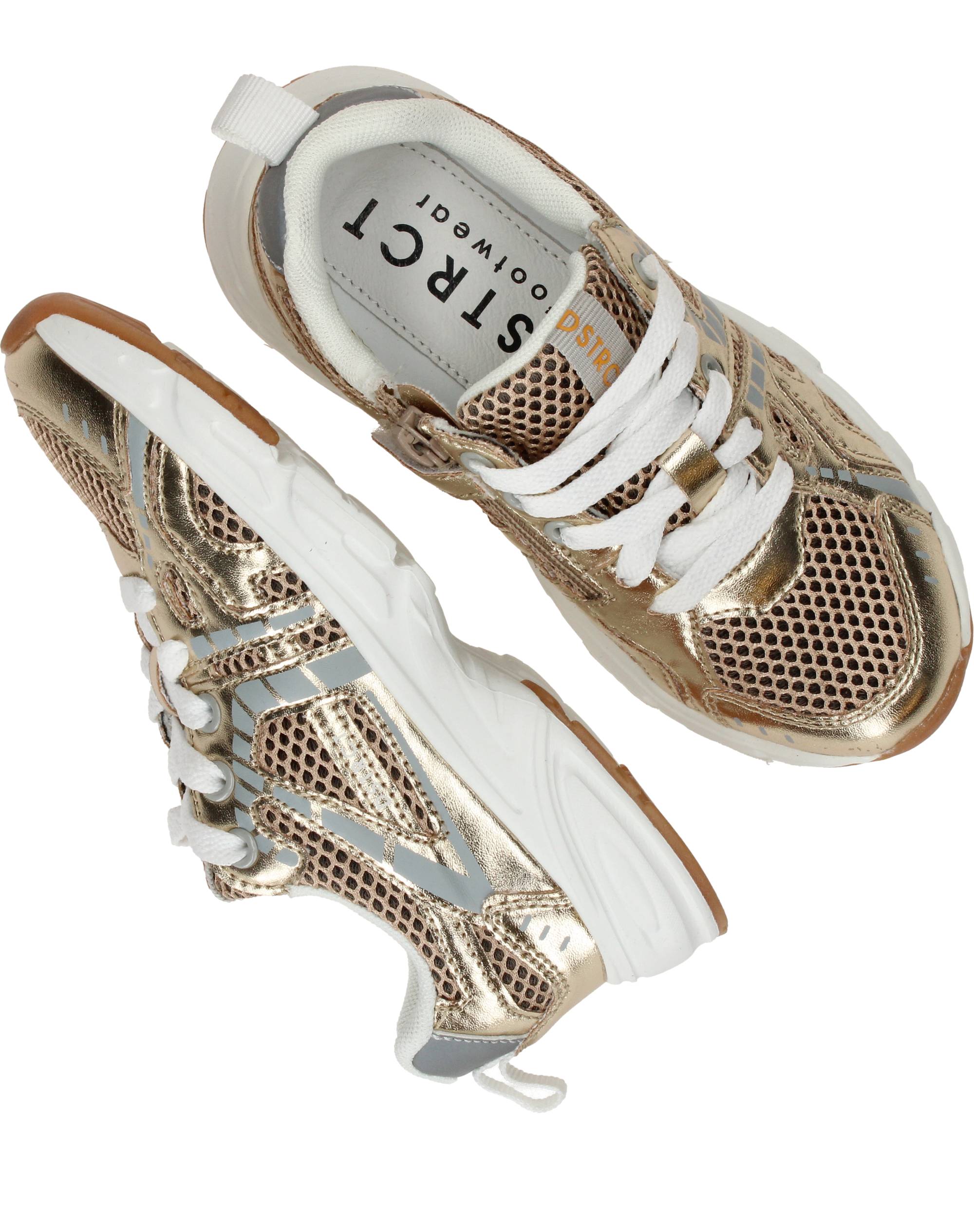 Dstrct Sneakers Meisjes Goud, sneaker voor meisjes – foto 4
