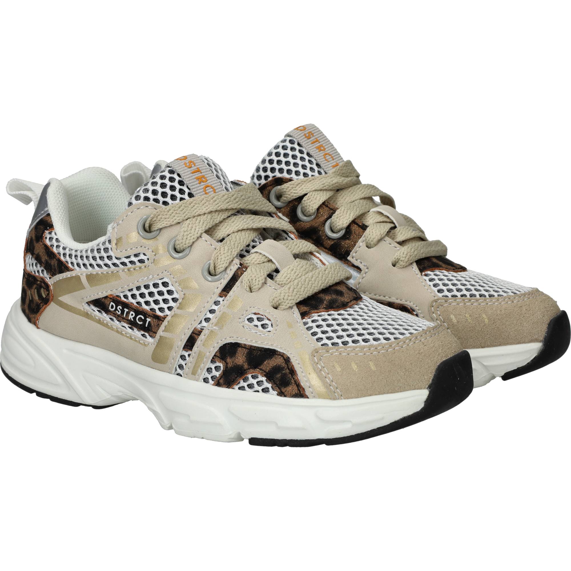 Dstrct Sneakers Meisjes Beige, sneaker voor meisjes – foto 2