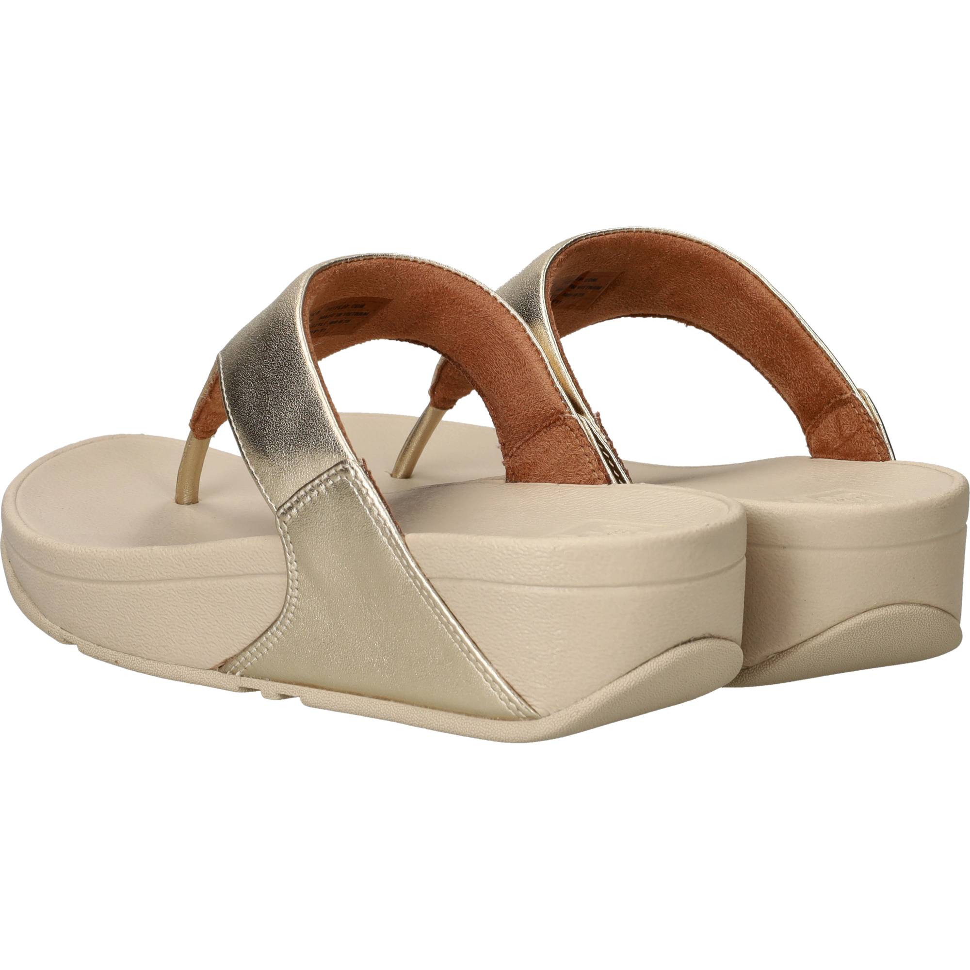 Fitflop Lulu Teenslippers Dames Goud, slipper voor dames – foto 3