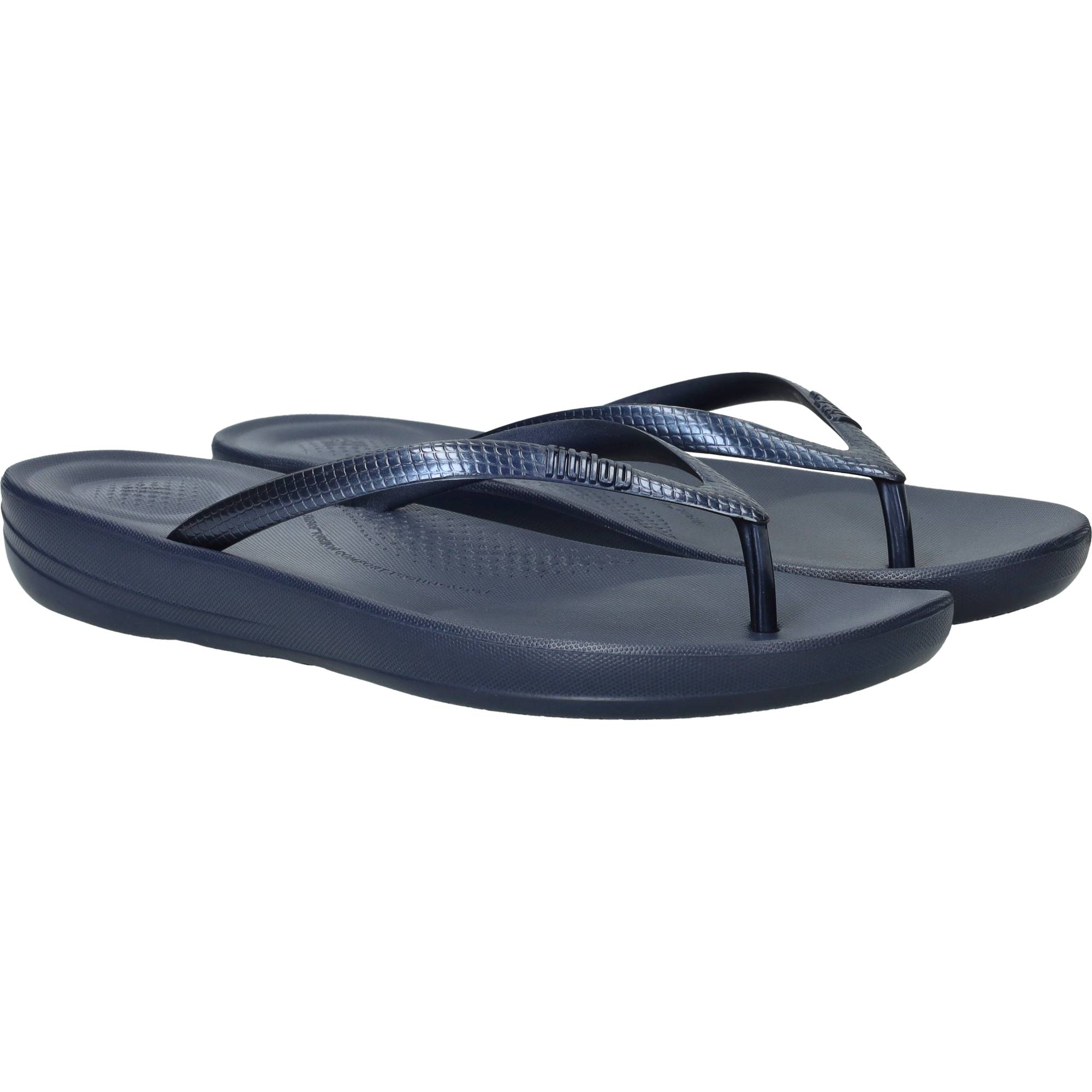 Fitflop Iqushion Ergonomic Teenslippers Dames Blauw, slipper voor dames – foto 2