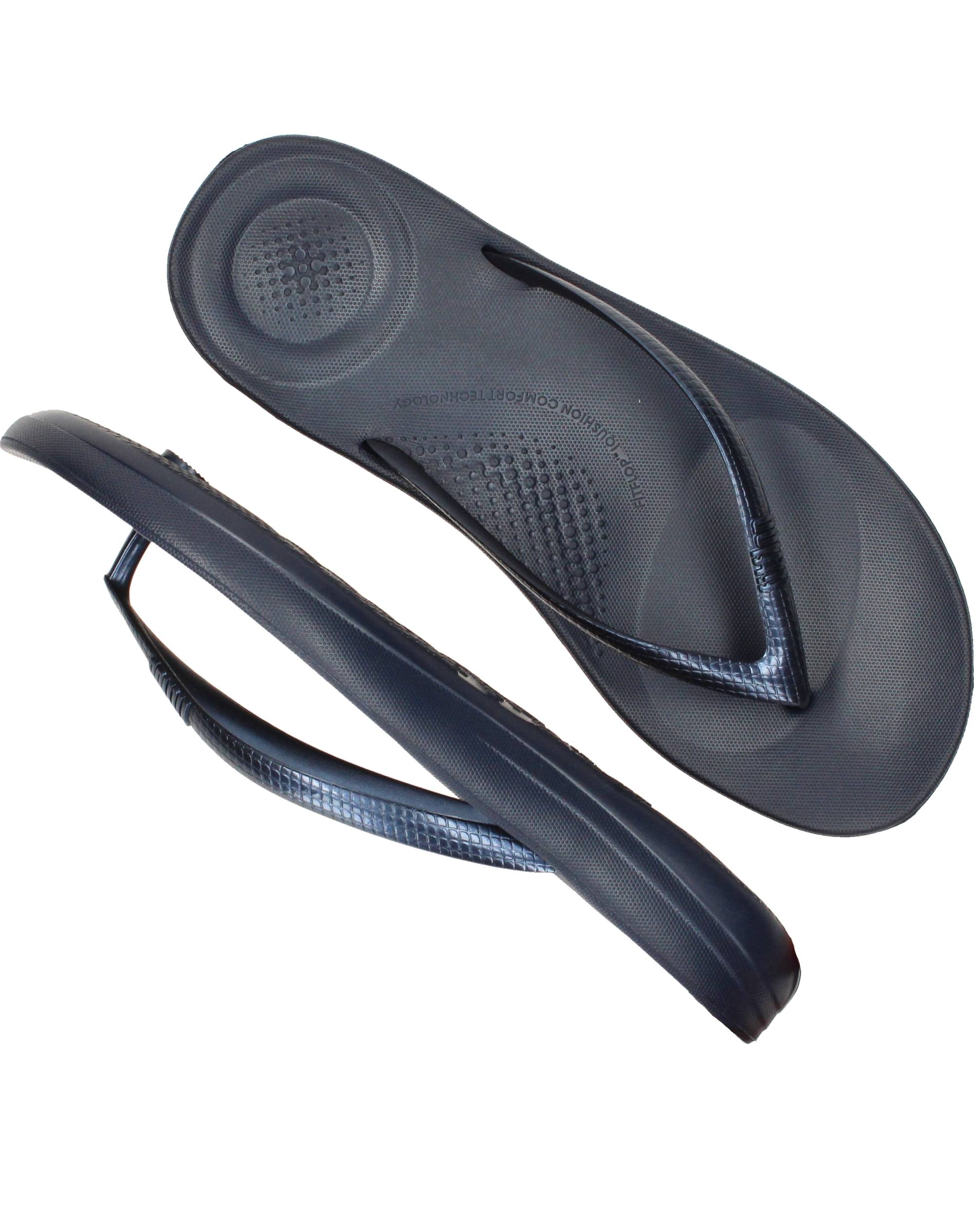 Fitflop Iqushion Ergonomic Teenslippers Dames Blauw, slipper voor dames – foto 4