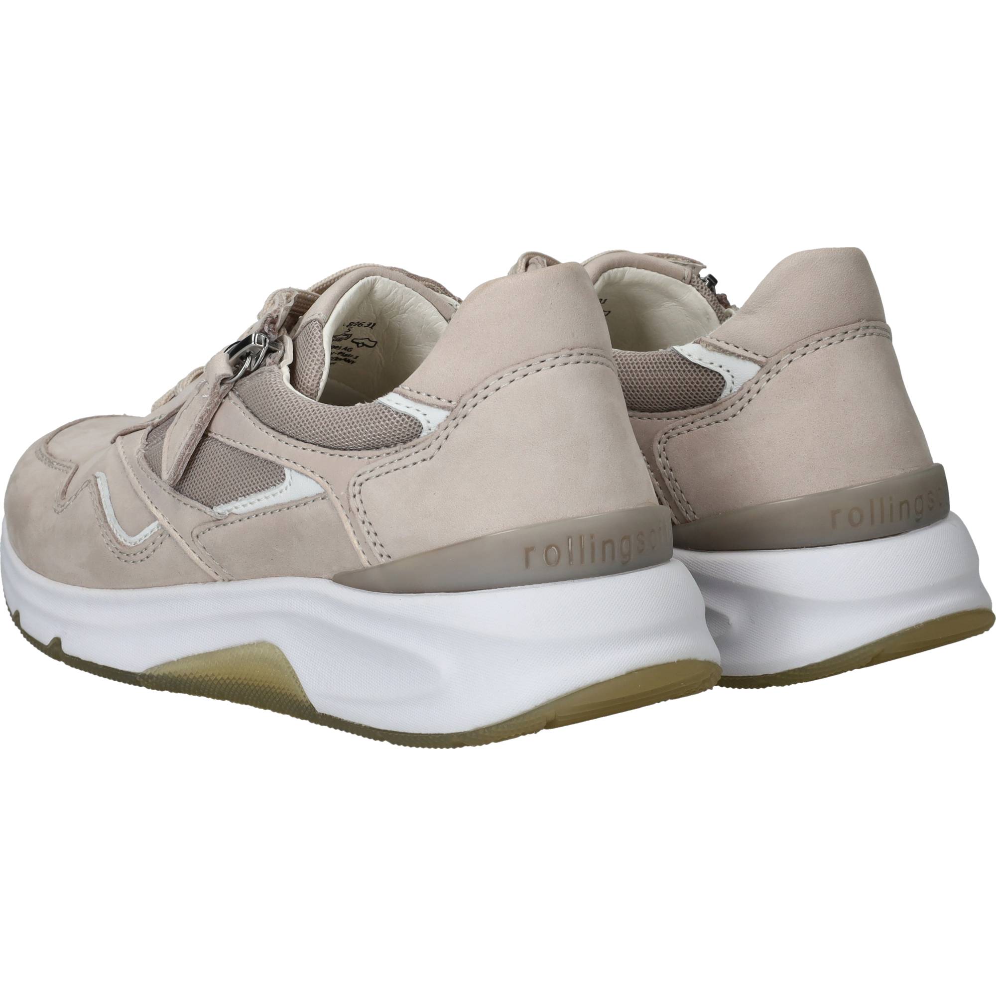 Gabor Rollingsoft Sneakers Dames Taupe, sneaker voor dames – foto 3