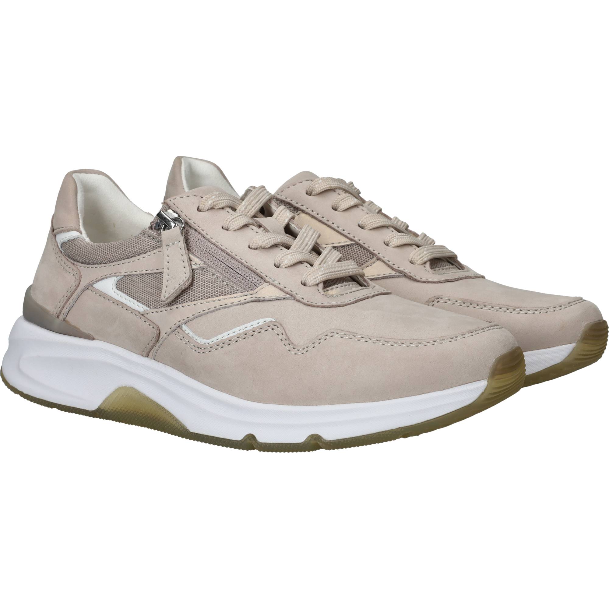 Gabor Rollingsoft Sneakers Dames Taupe, sneaker voor dames – foto 2
