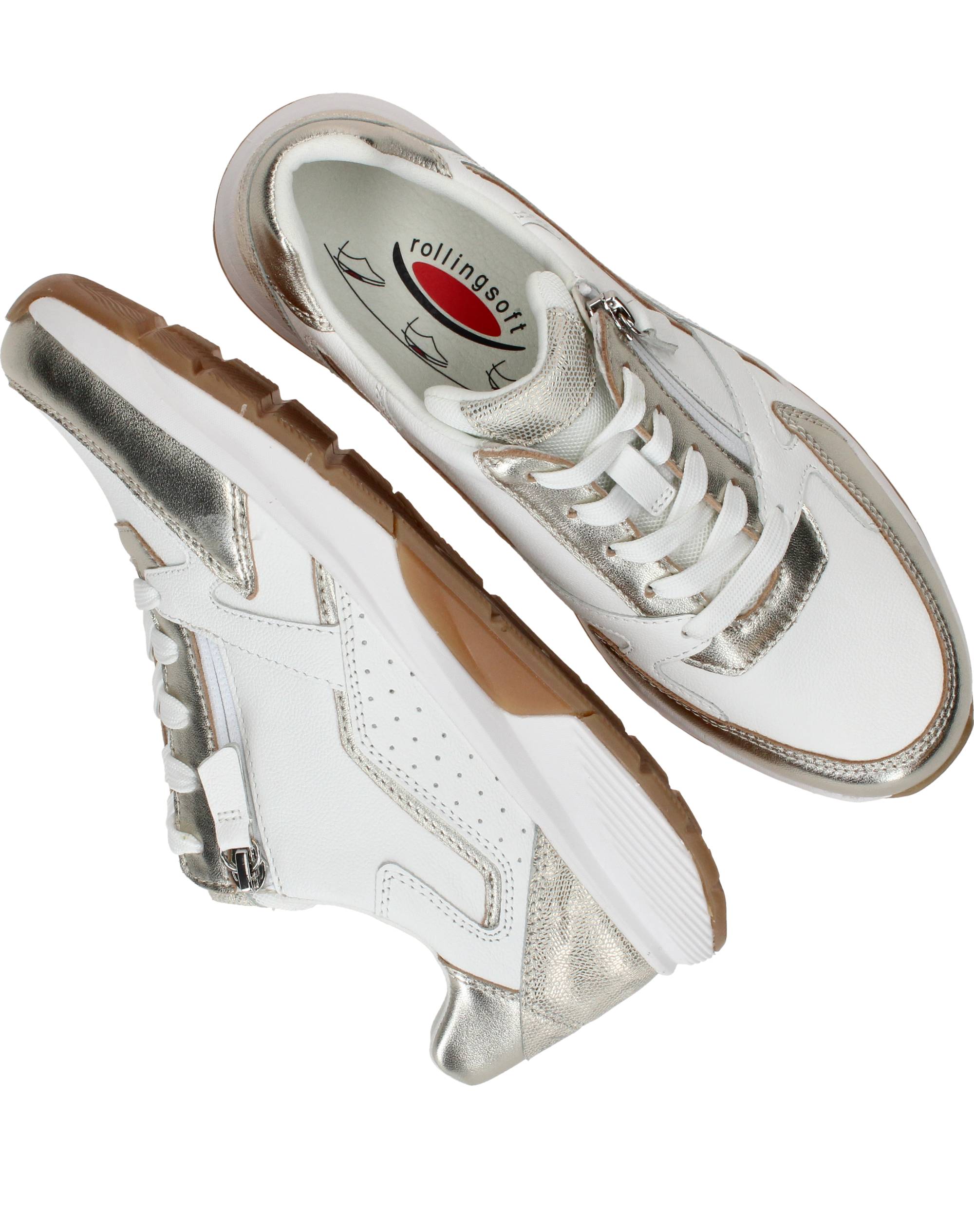 Gabor Rollingsoft Sneakers Dames Wit, sneaker voor dames – foto 4