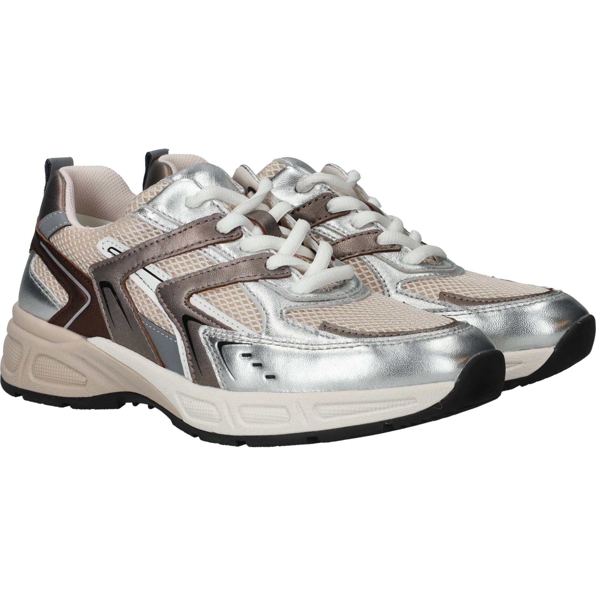 Gabor Sneakers Dames Zilver, sneaker voor dames – foto 3