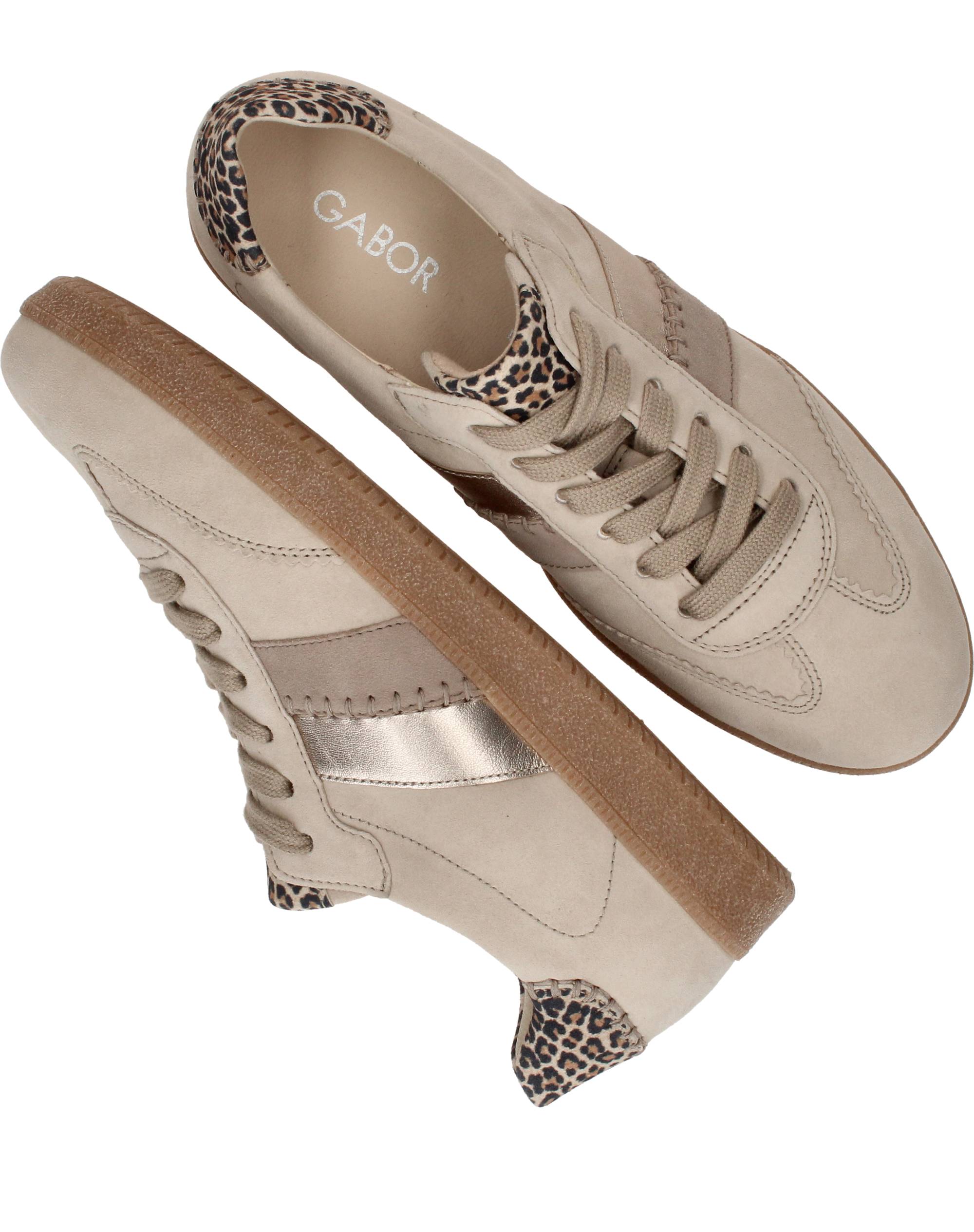 Gabor Sneakers Dames Taupe, sneaker voor dames – foto 4