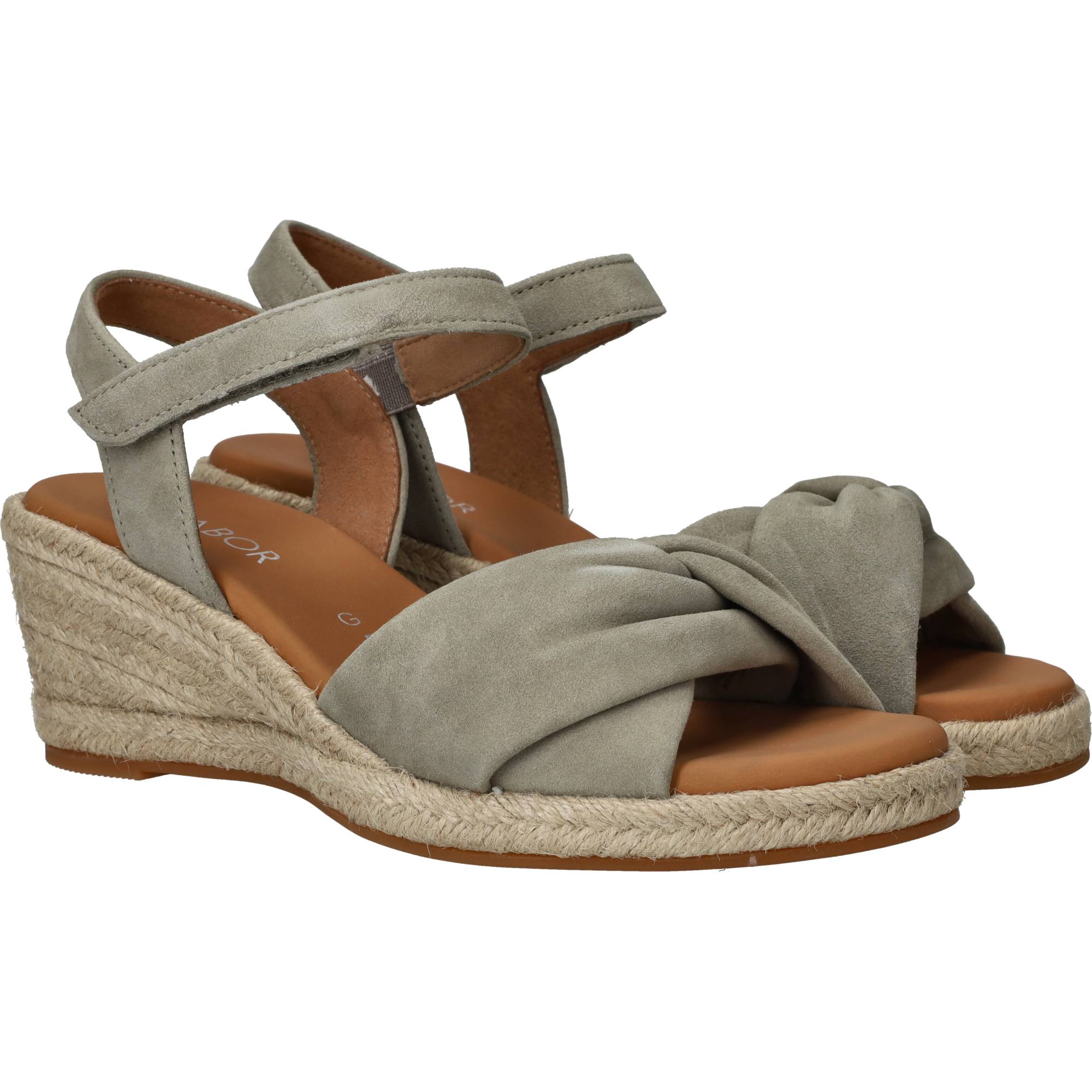 Gabor Espadrilles Dames Grijs, espadrille voor dames – foto 2