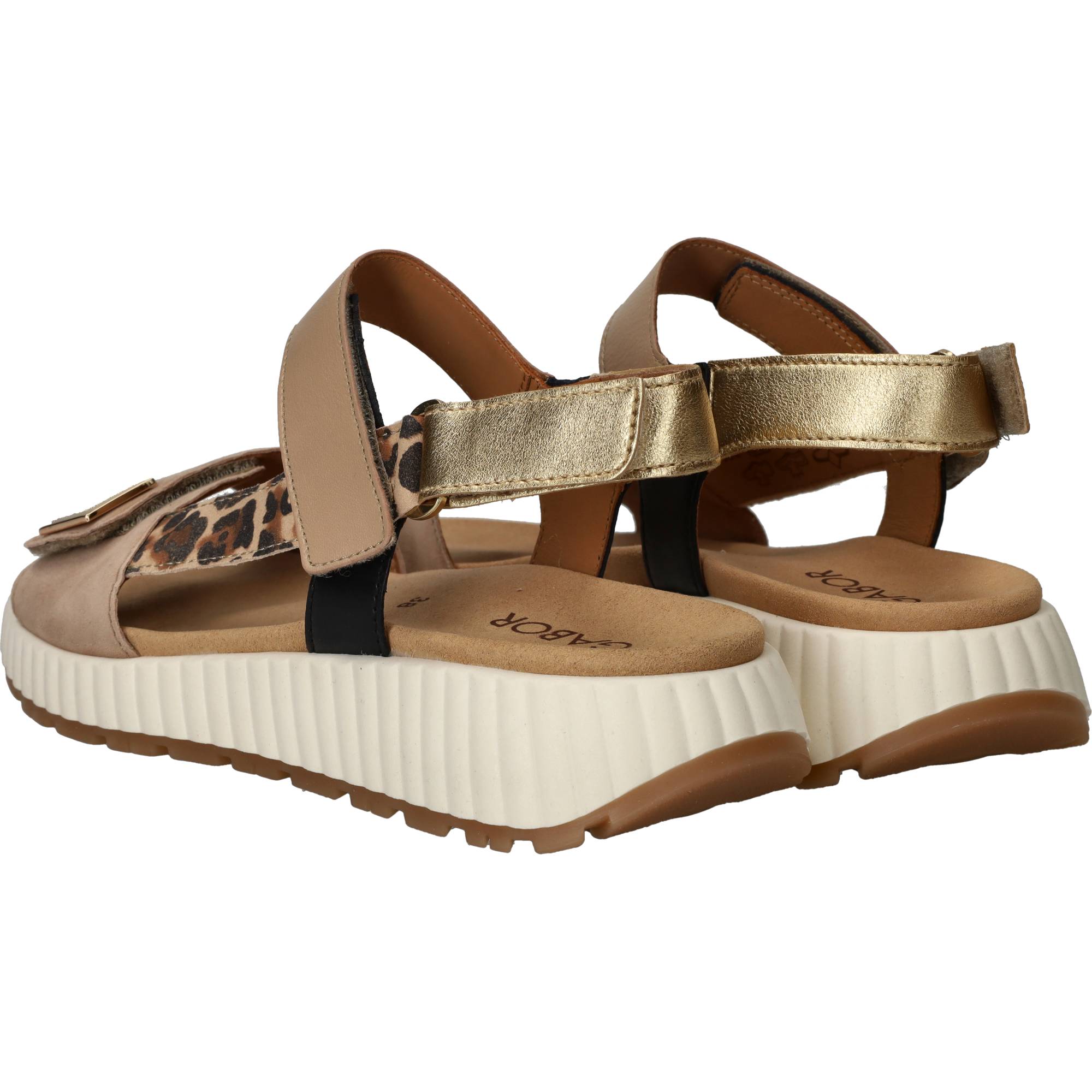Gabor Sandalen Dames Taupe, sandaal voor dames – foto 3