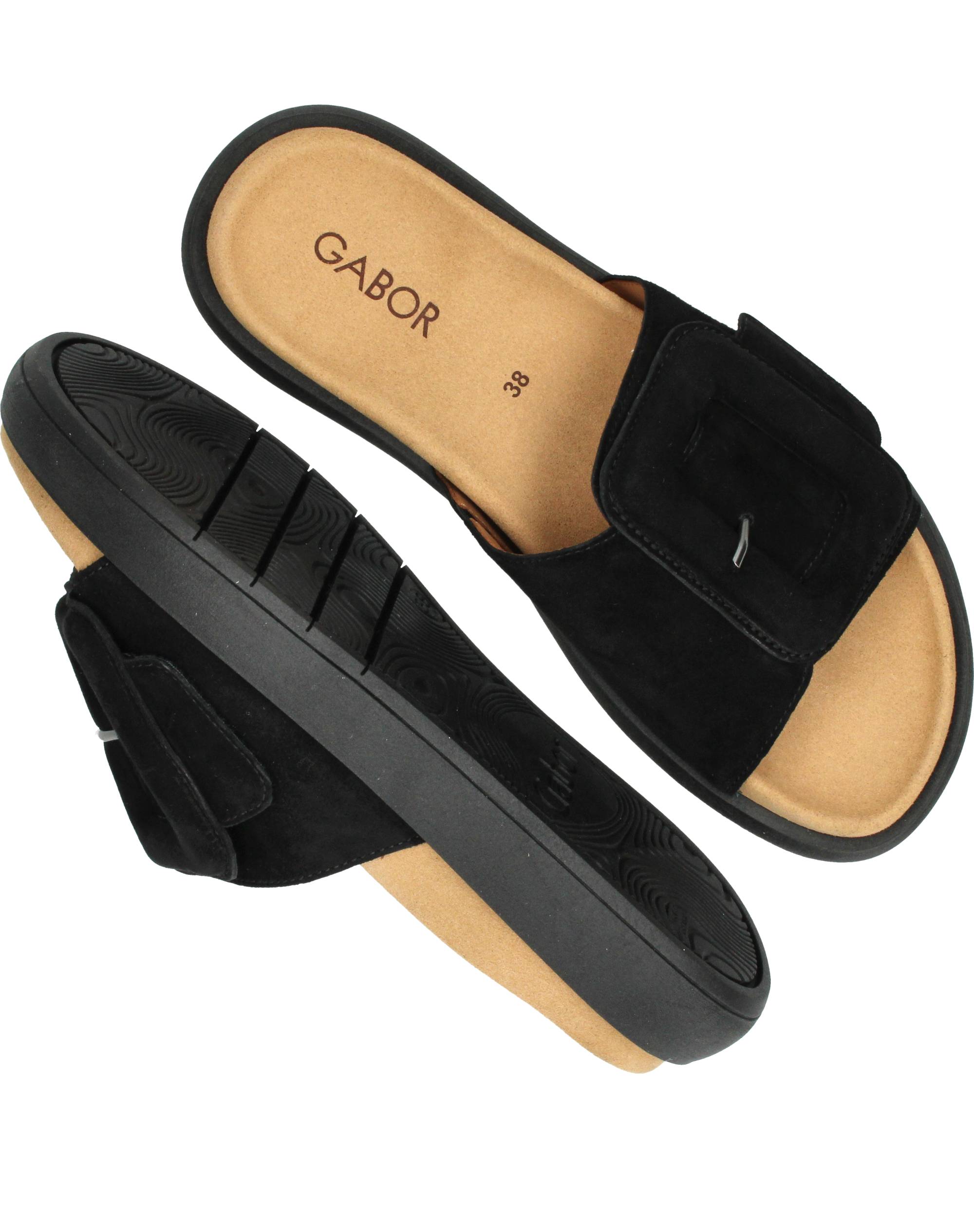 Gabor Slippers Dames Zwart, slipper voor dames – foto 4