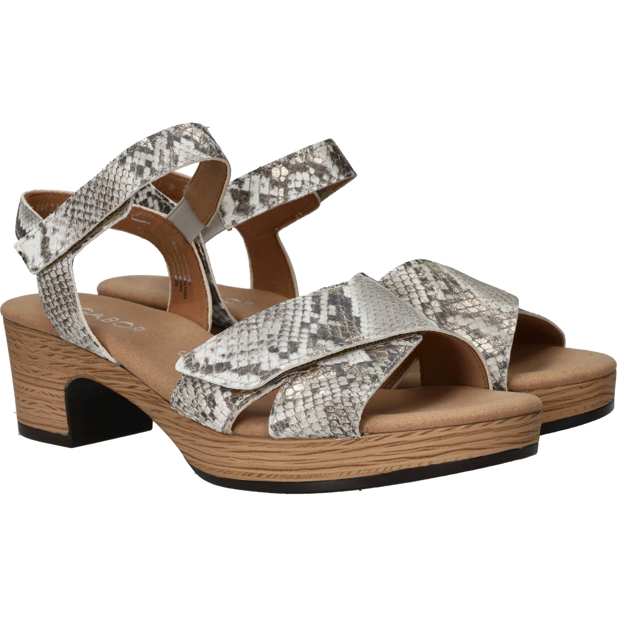 Gabor Sandalettes Dames Grijs, sandalet voor dames – foto 2