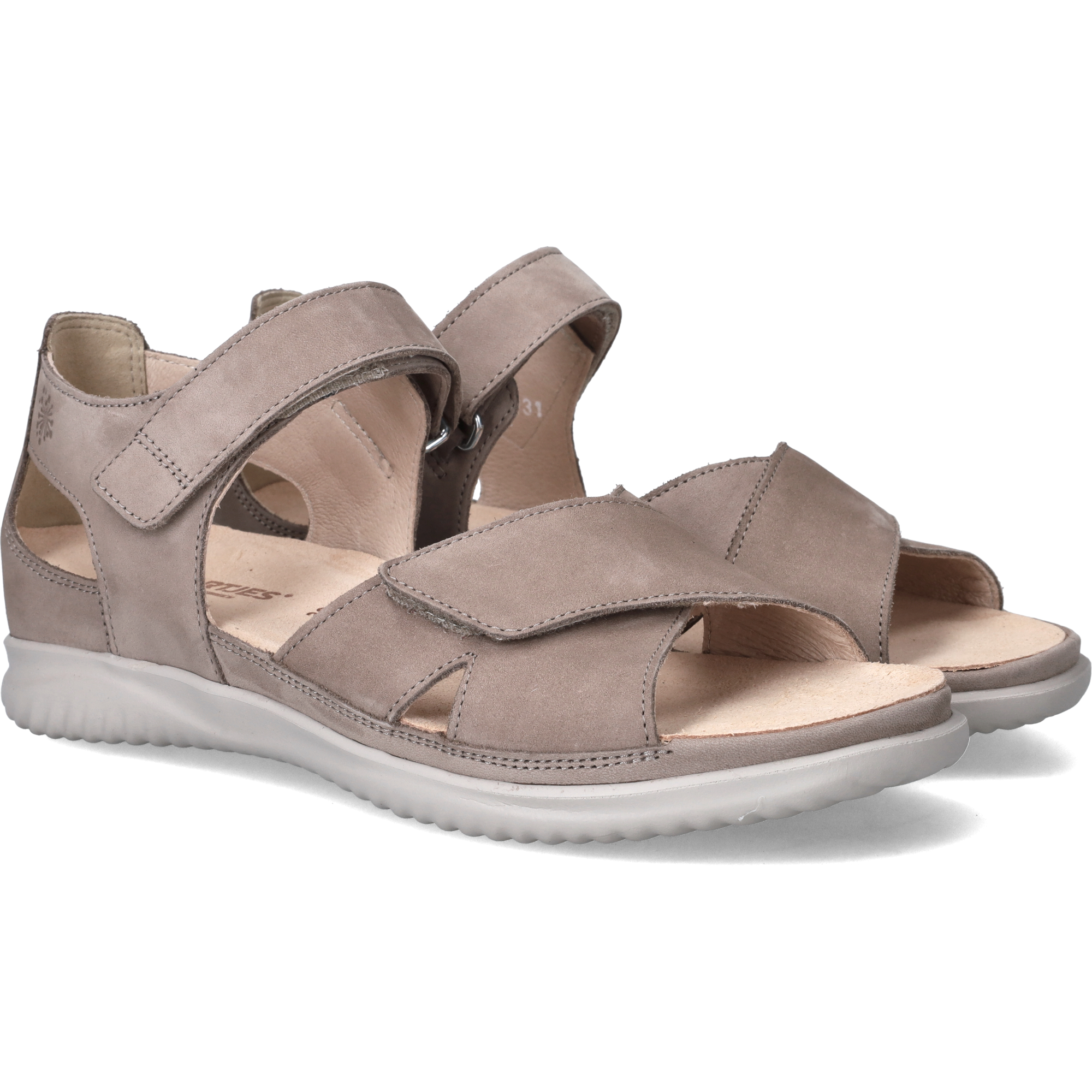 Hartjes Sandalen Dames Taupe, sandaal voor dames – foto 4