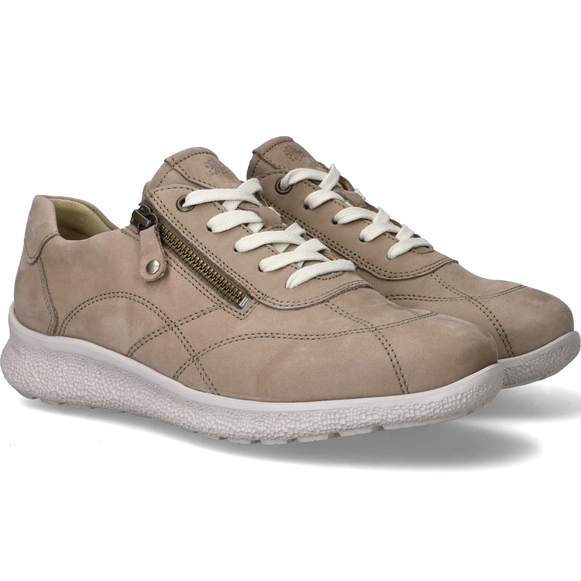 Hartjes Sneakers Dames Taupe, sneaker voor dames – foto 4