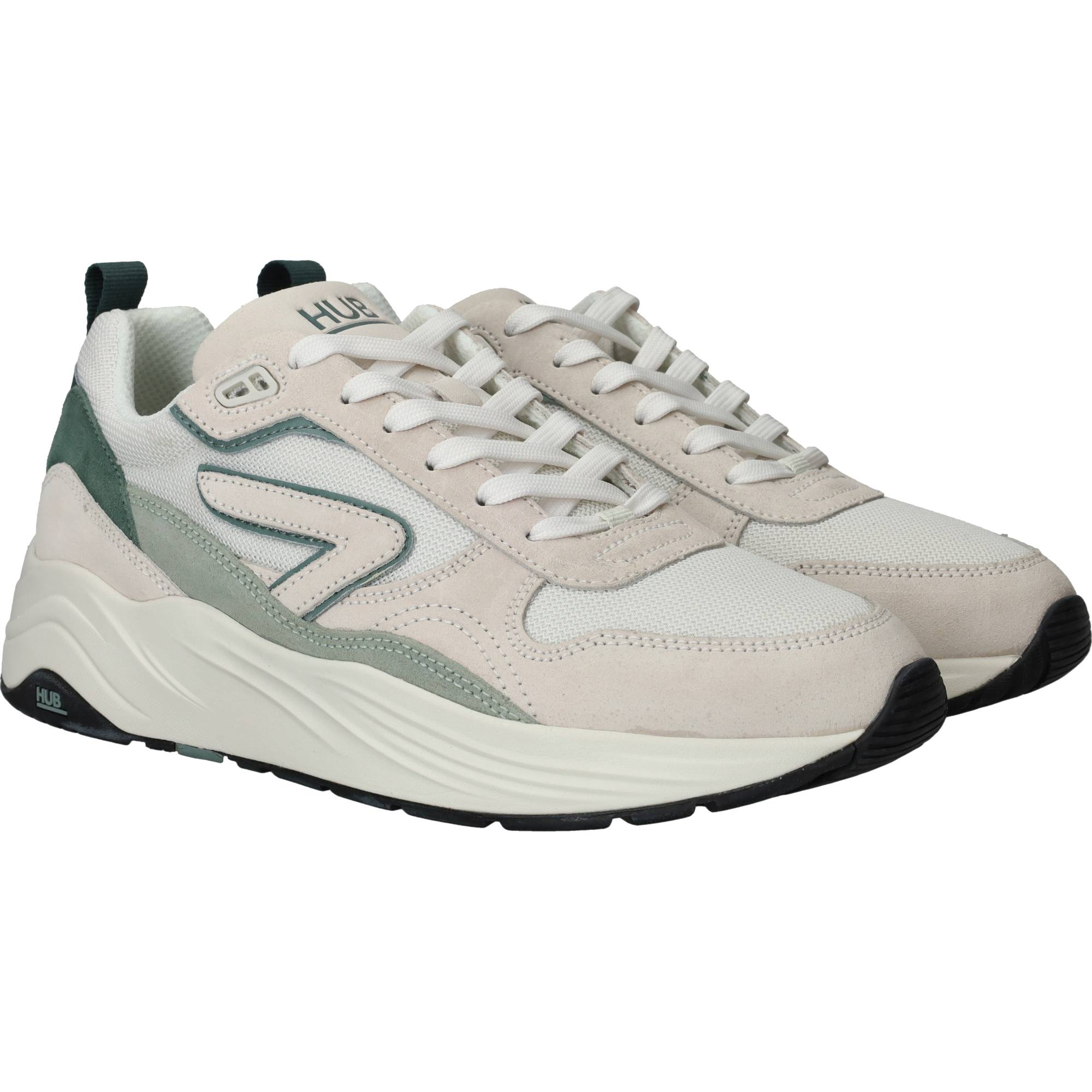 Hub Glide S43 Sneakers Heren Groen, sneaker voor heren – foto 2