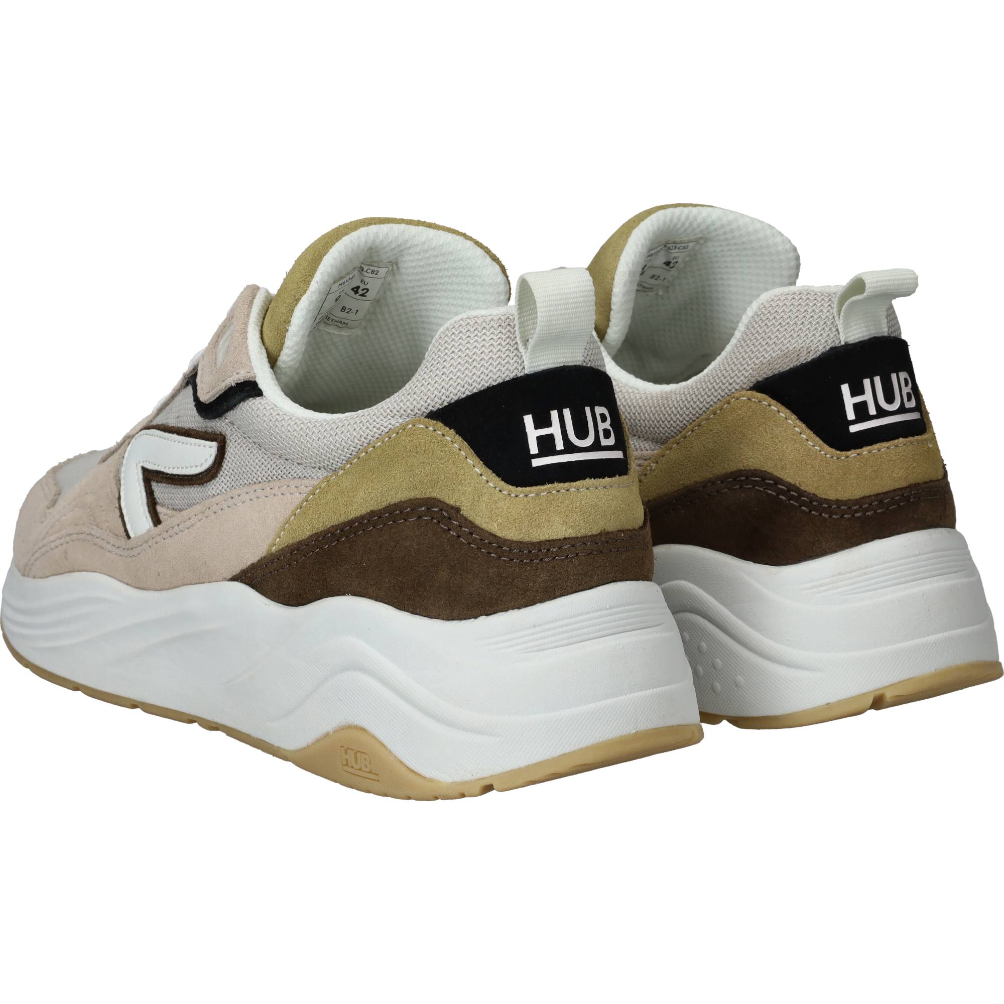Hub Glide S43 Sneakers Heren Beige, sneaker voor heren – foto 3