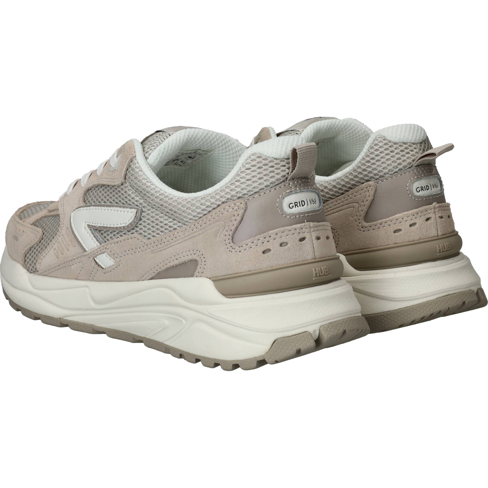 Hub Grid S48 Sneakers Heren Beige, sneaker voor heren – foto 3