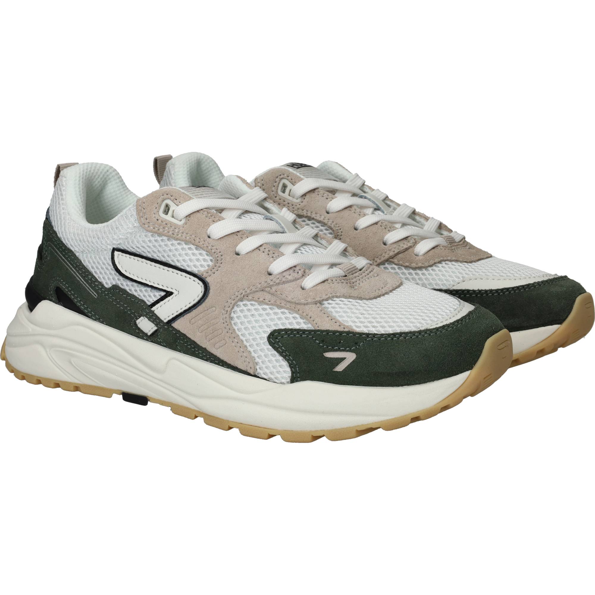 Hub Grid S48 Sneakers Heren Groen, sneaker voor heren – foto 2