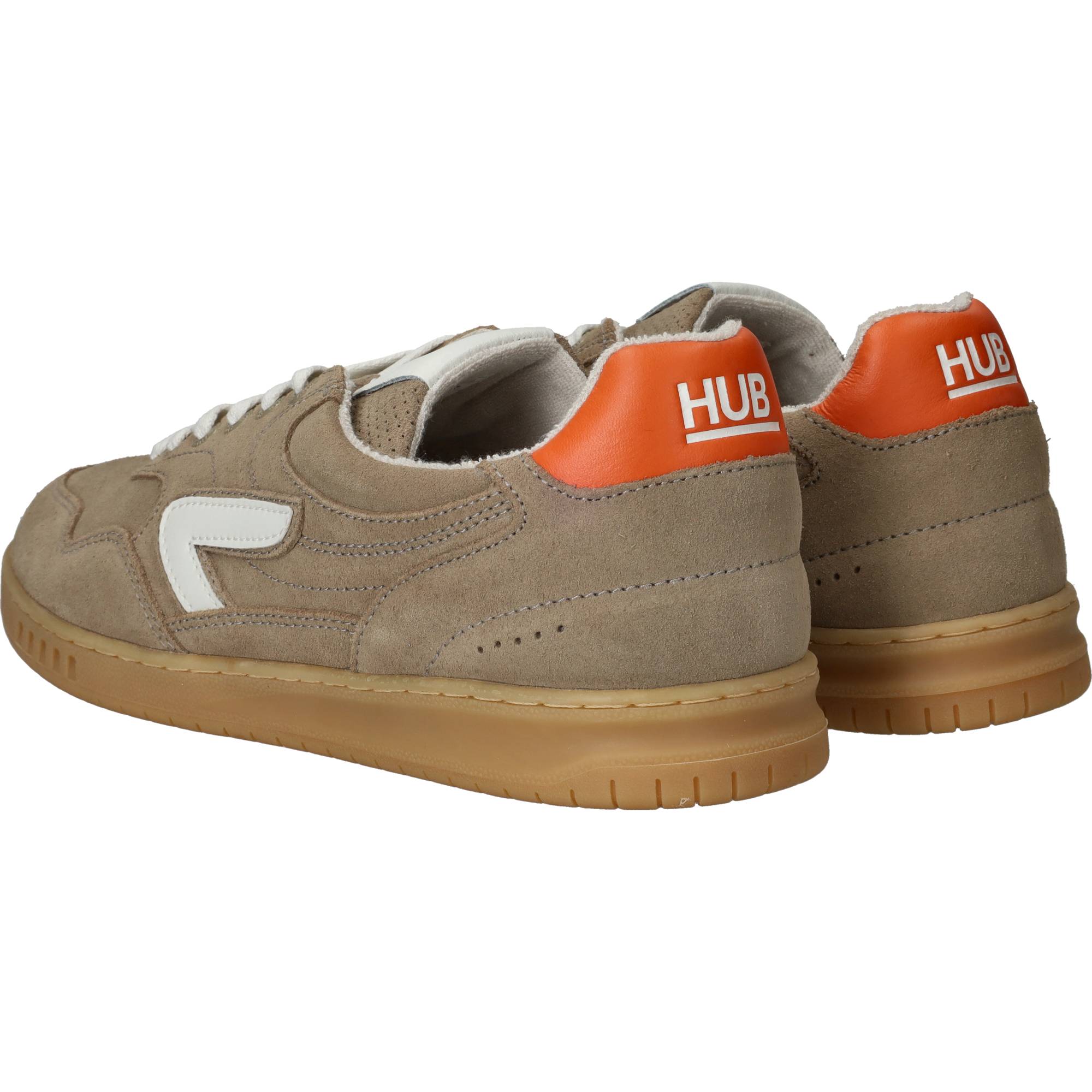 Hub Vancouver Sneakers Heren Taupe, sneaker voor heren – foto 3