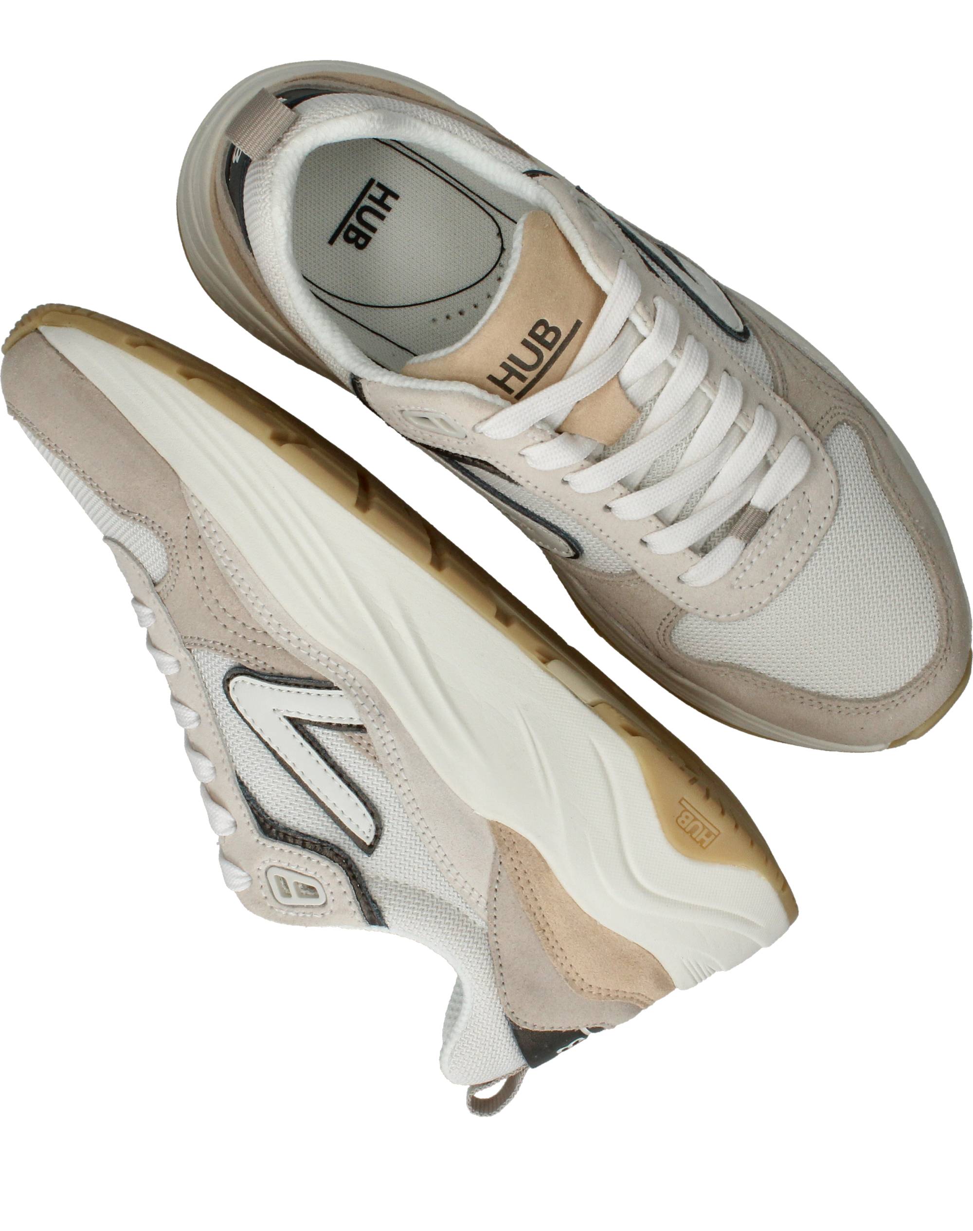 Hub Glide S43 Sneakers Dames Beige, sneaker voor dames – foto 4