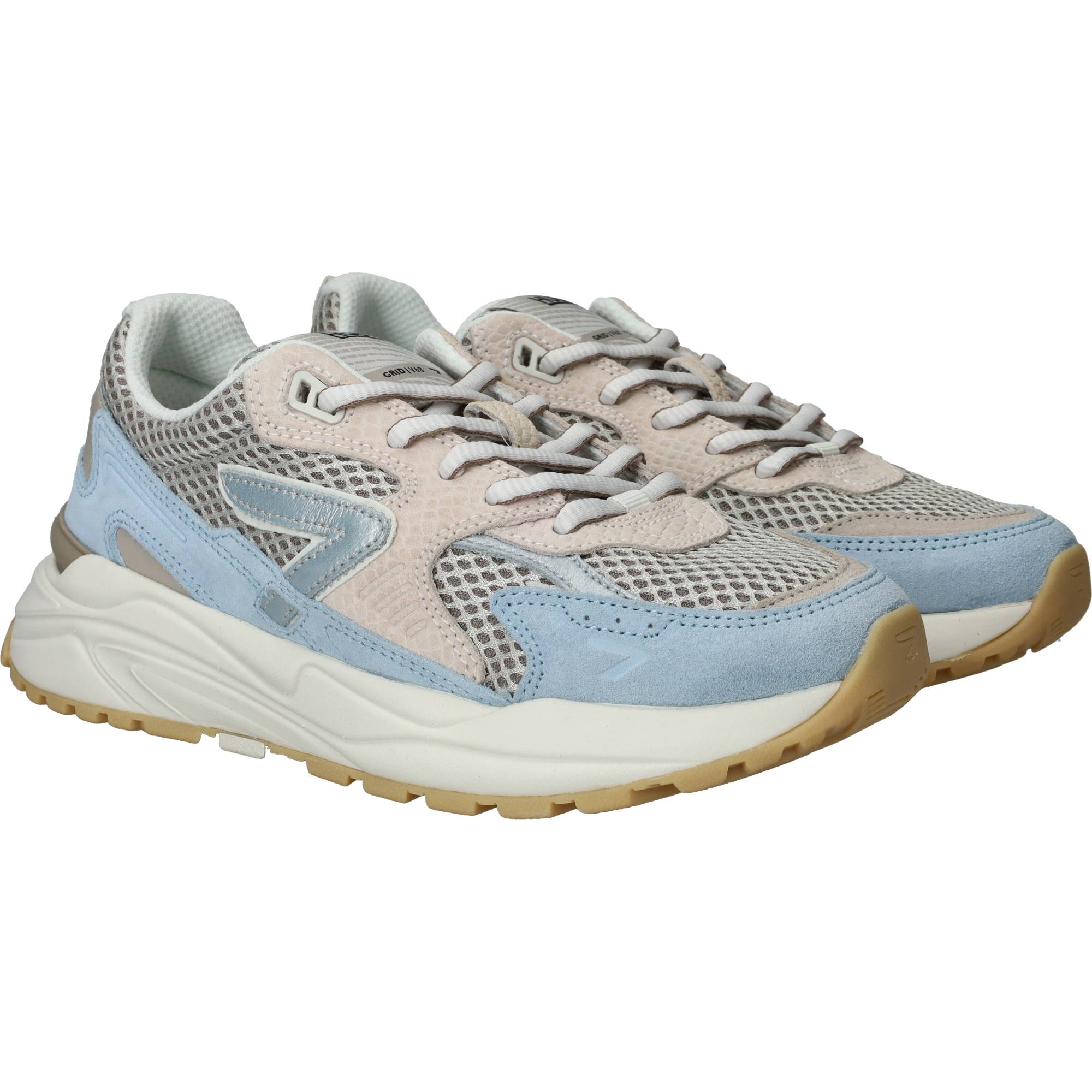Hub Grid M49 Sneakers Dames Blauw, sneaker voor dames – foto 2