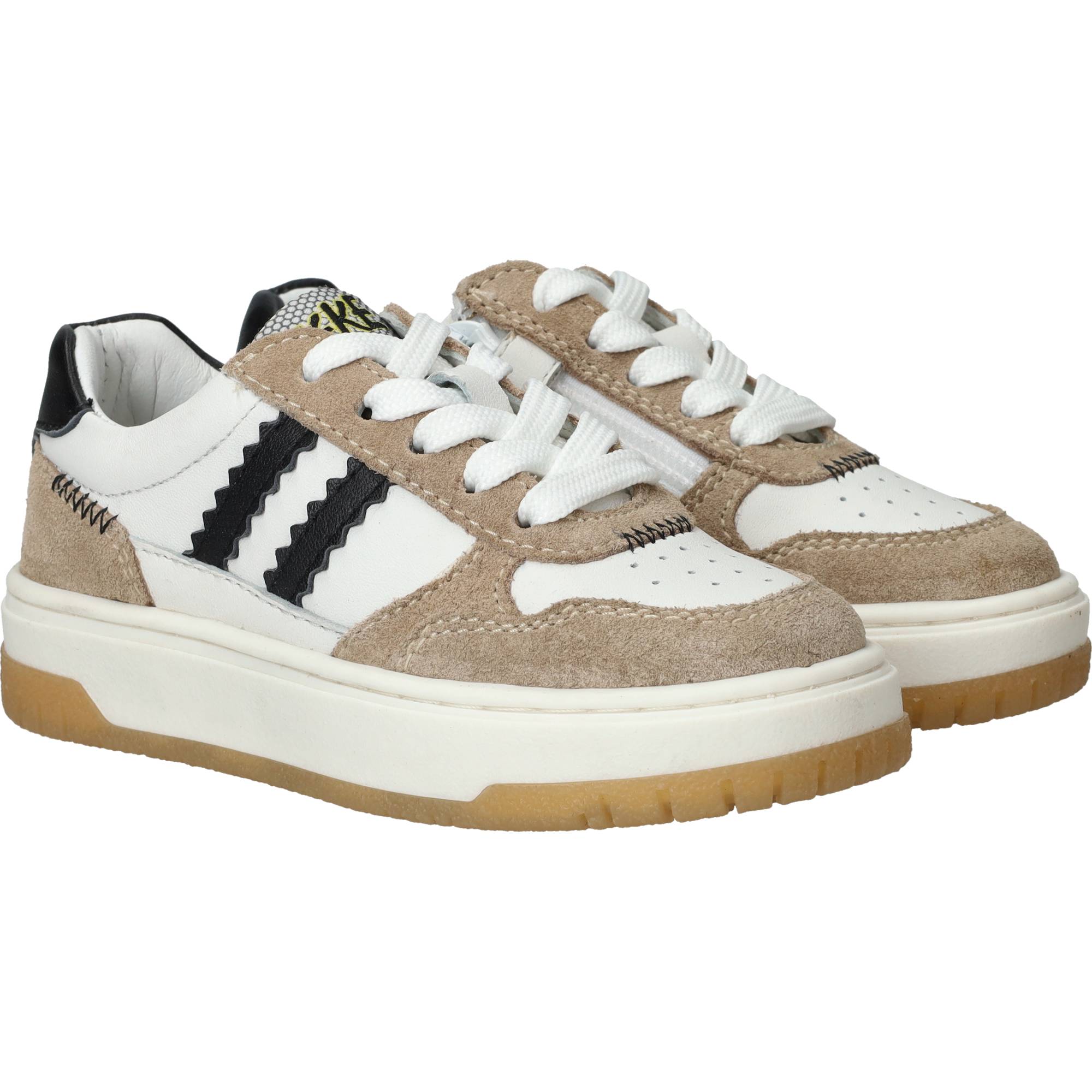 IK-KE Sneakers Jongens Beige, sneaker voor jongens – foto 6