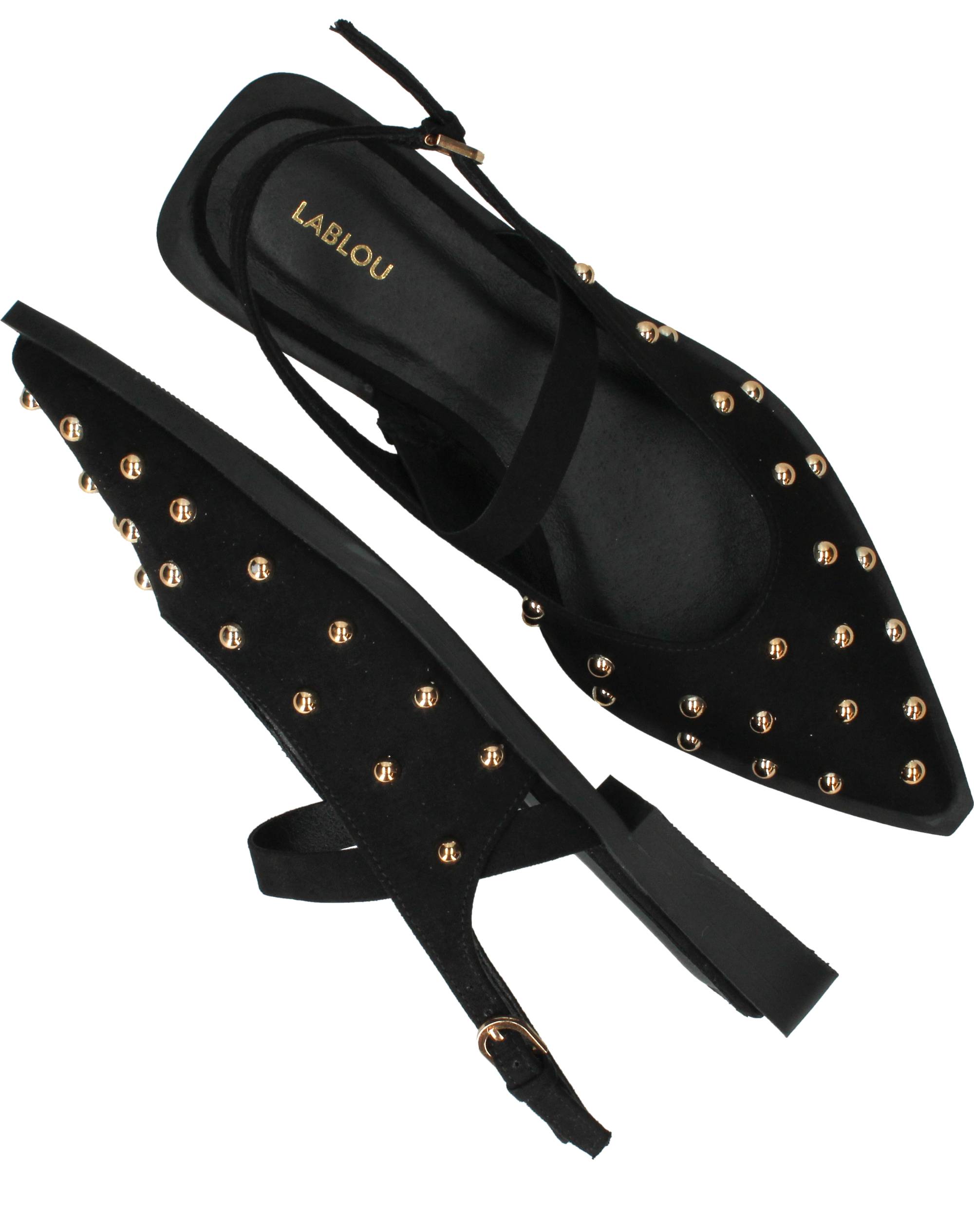 Lablou Slingbacks Dames Zwart, slingback voor dames – foto 4