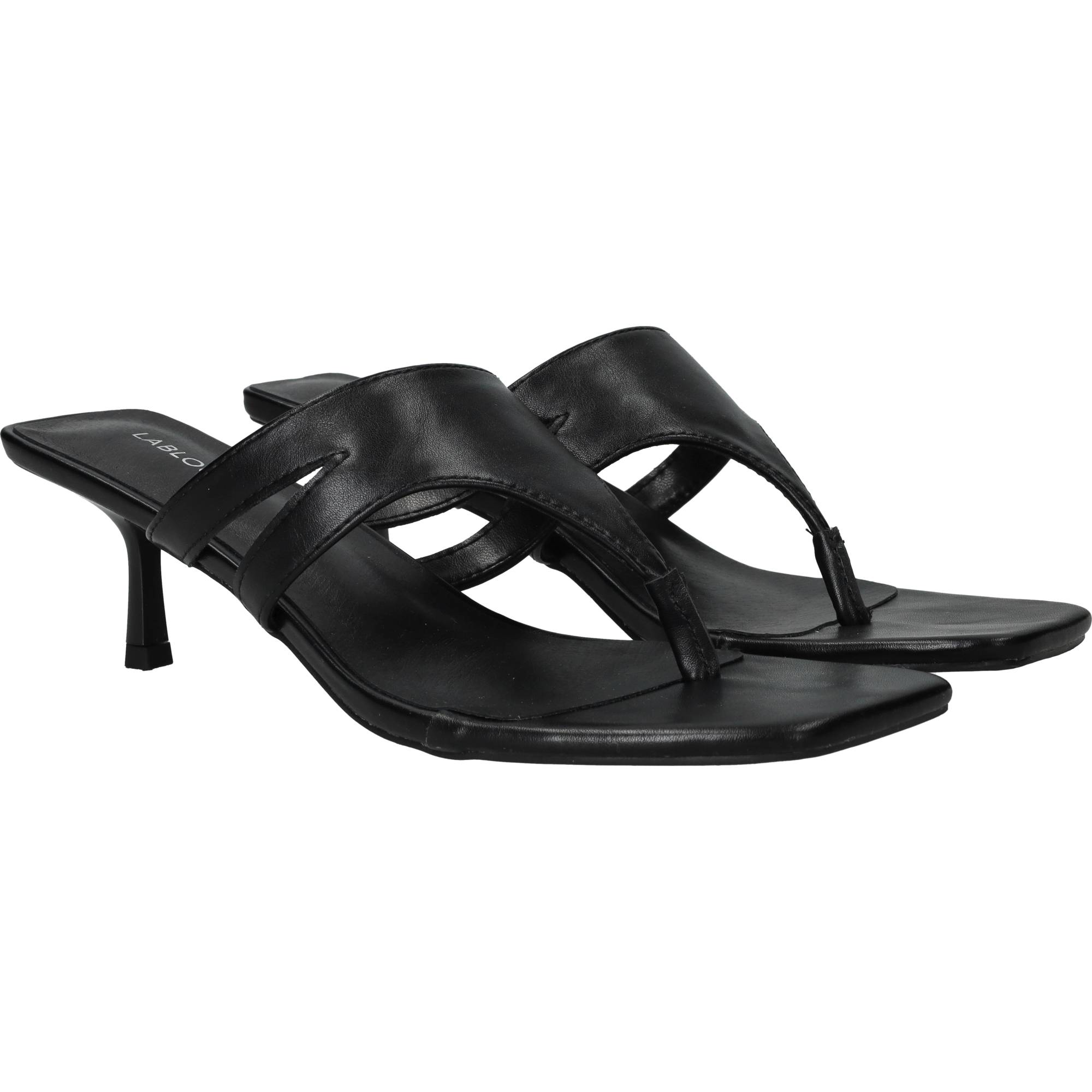 Lablou Sandalettes Dames Zwart, sandalet voor dames – foto 2